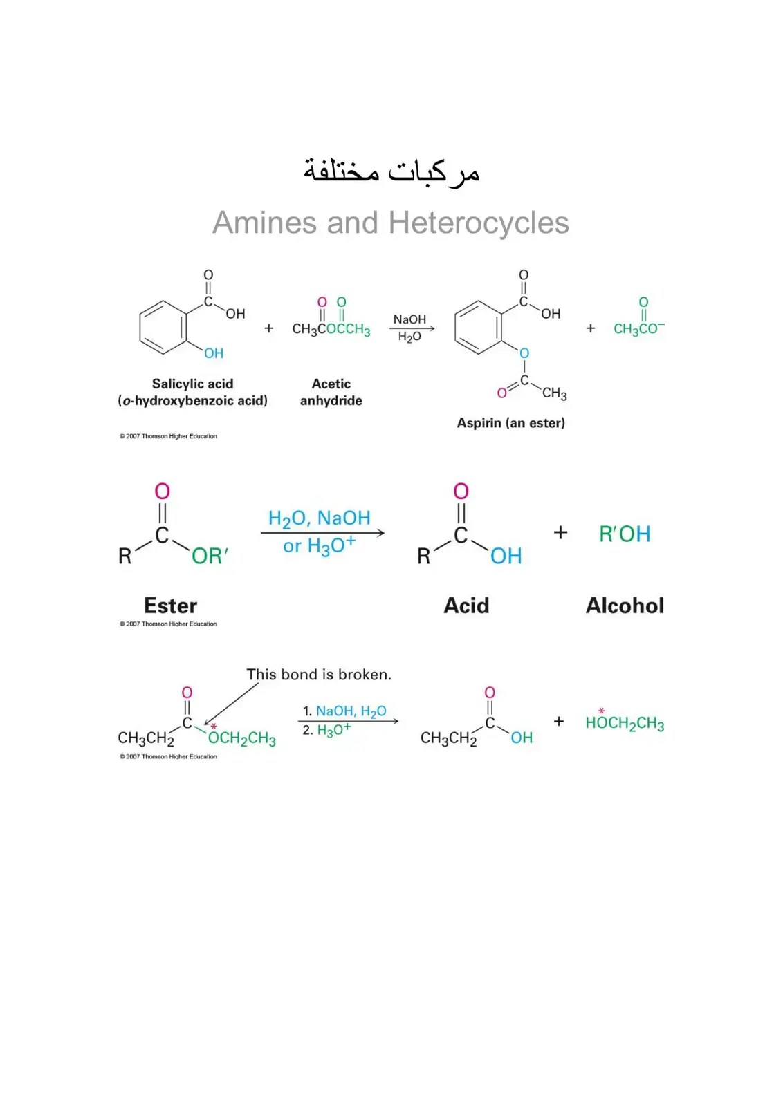 غلاف كتاب Amines and Heterocycles