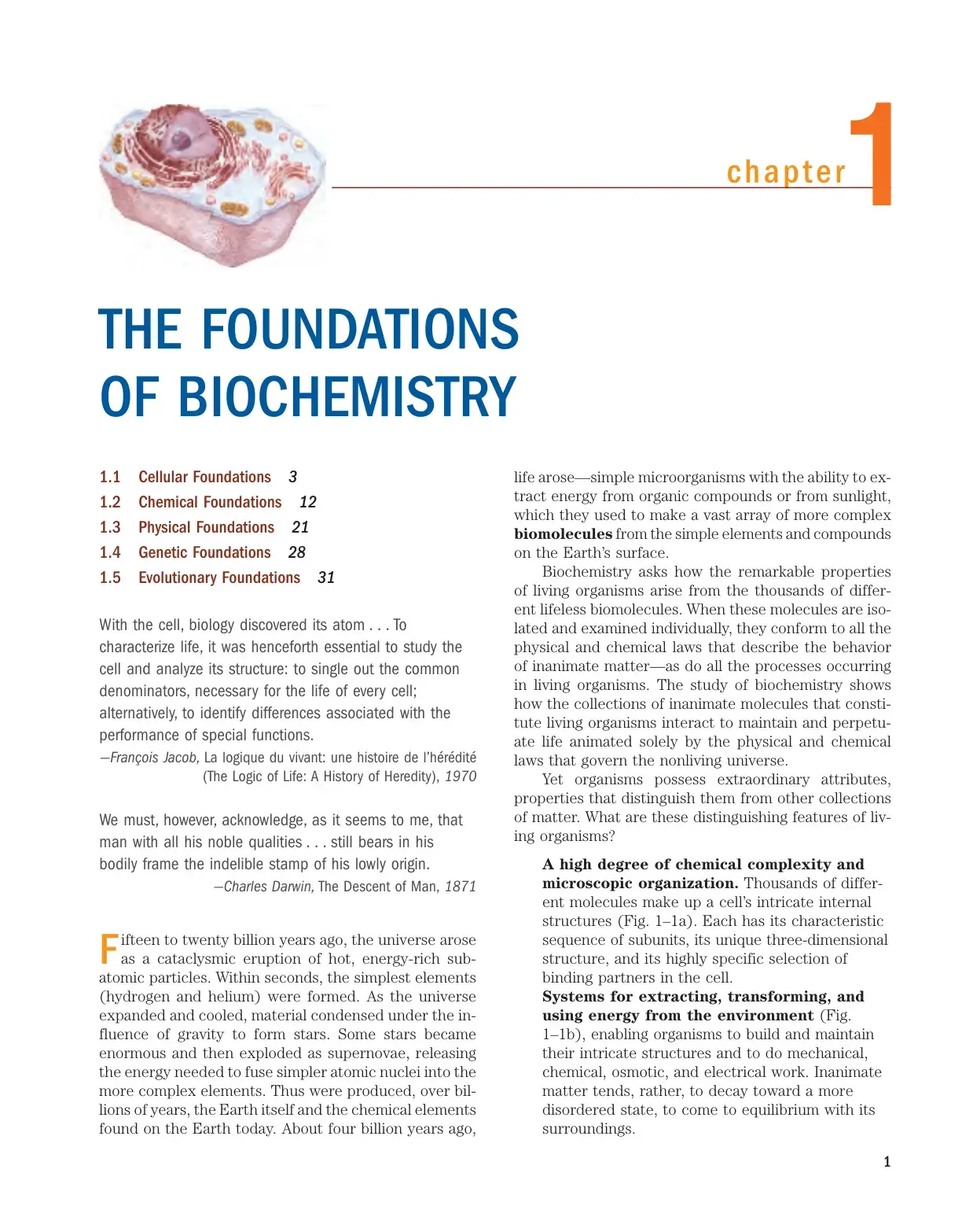 غلاف كتاب THE FOUNDATIONS OF BIOCHEMISTRY