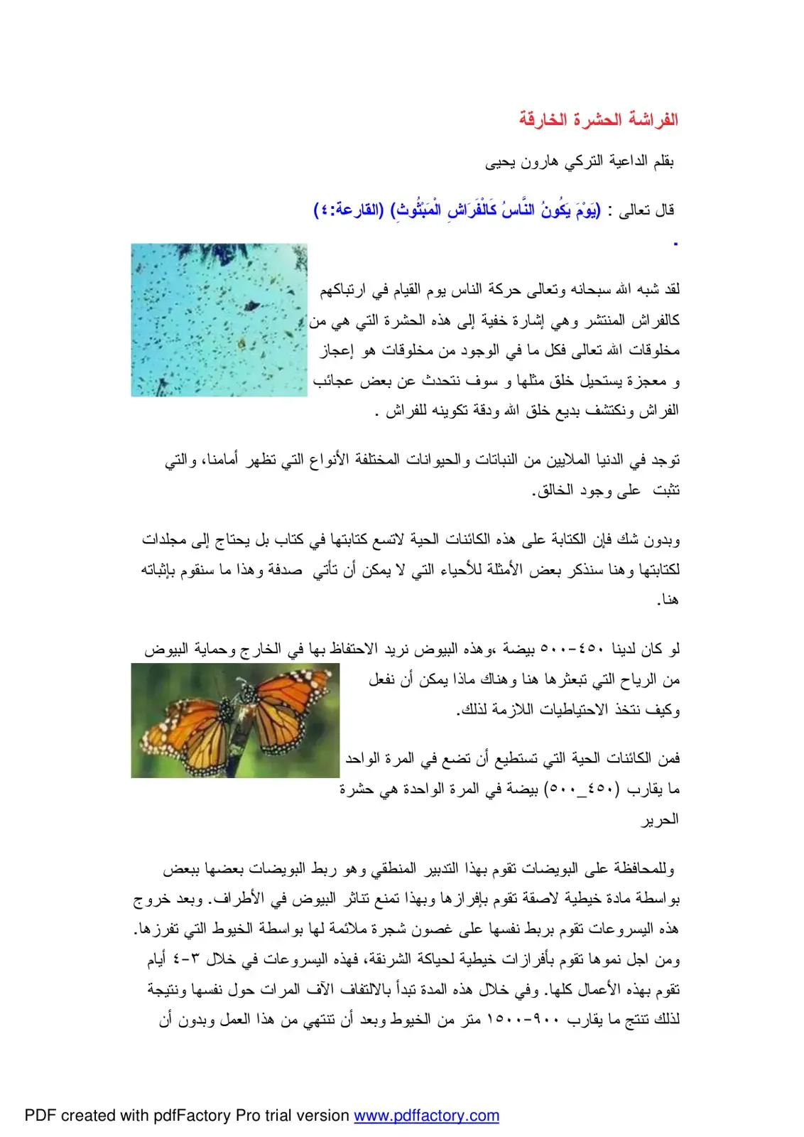 غلاف كتاب الفراشة الحشرة الخارقة