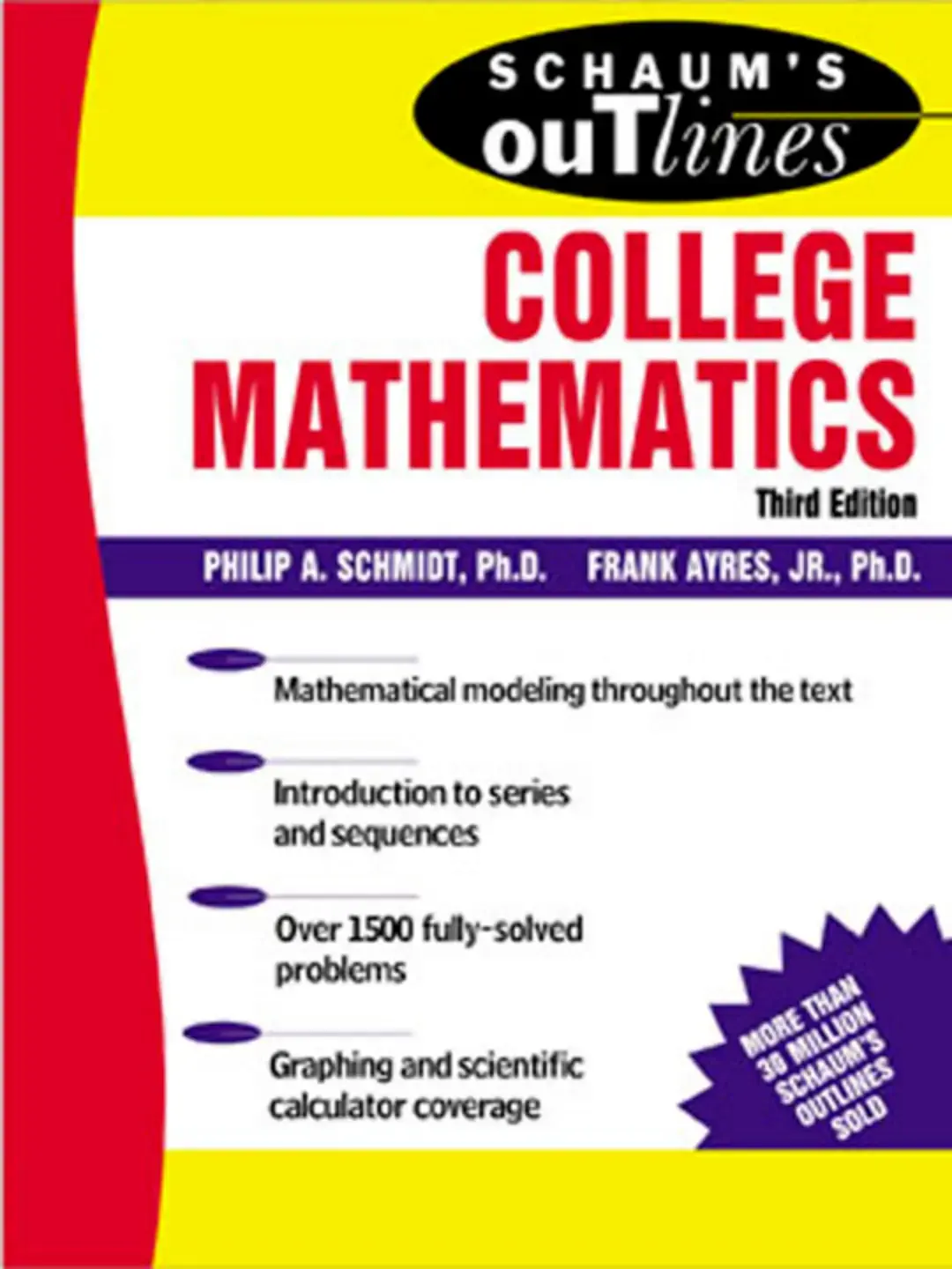 غلاف كتاب SCHAUM'S outlines COLLEGE MATHEMATICS