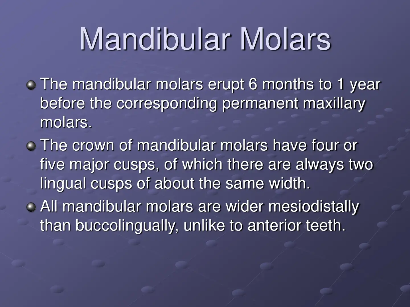 غلاف كتاب Mandibular Molars