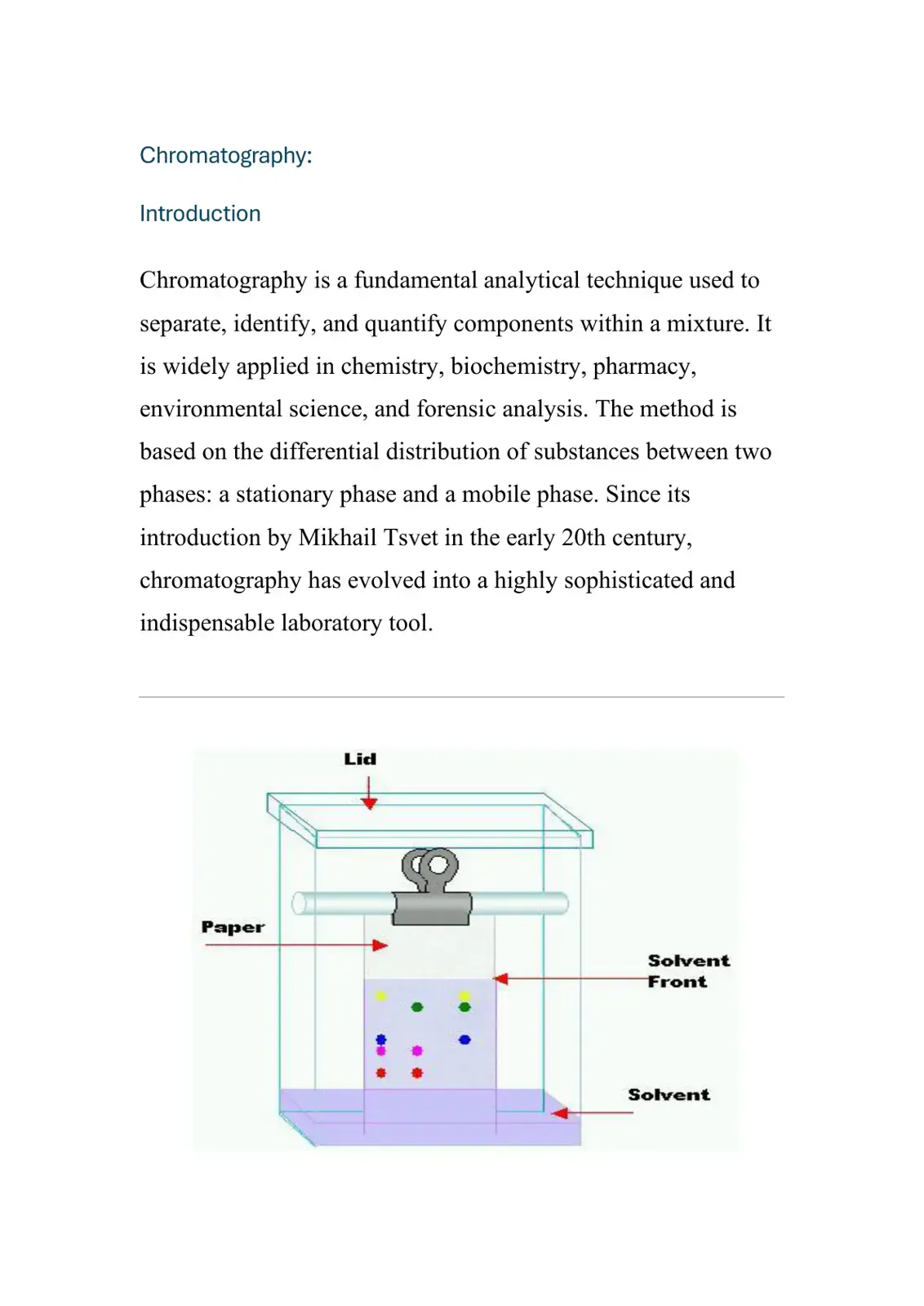 غلاف كتاب Chromatography