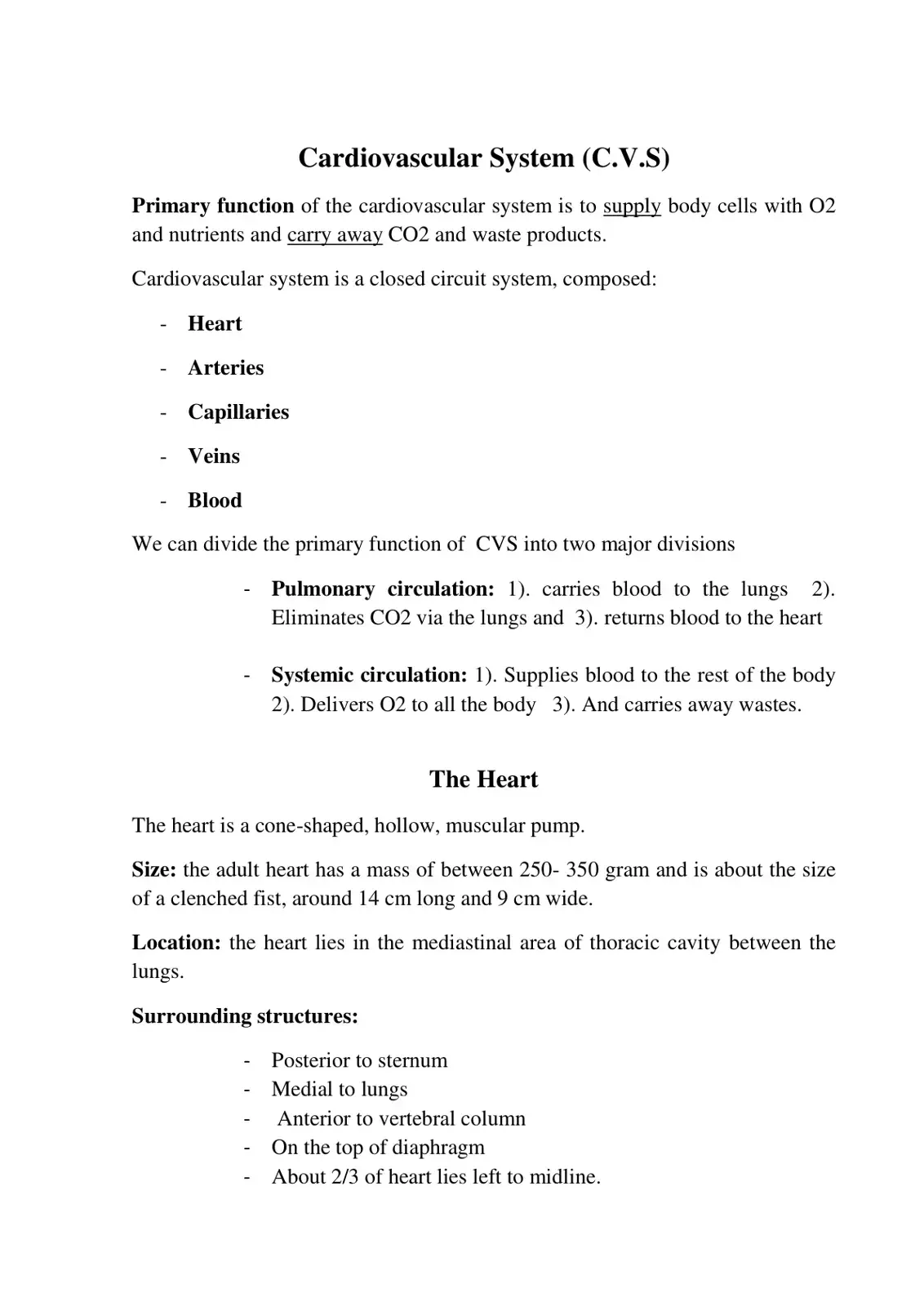 غلاف كتاب Cardiovascular System (C.V.S)