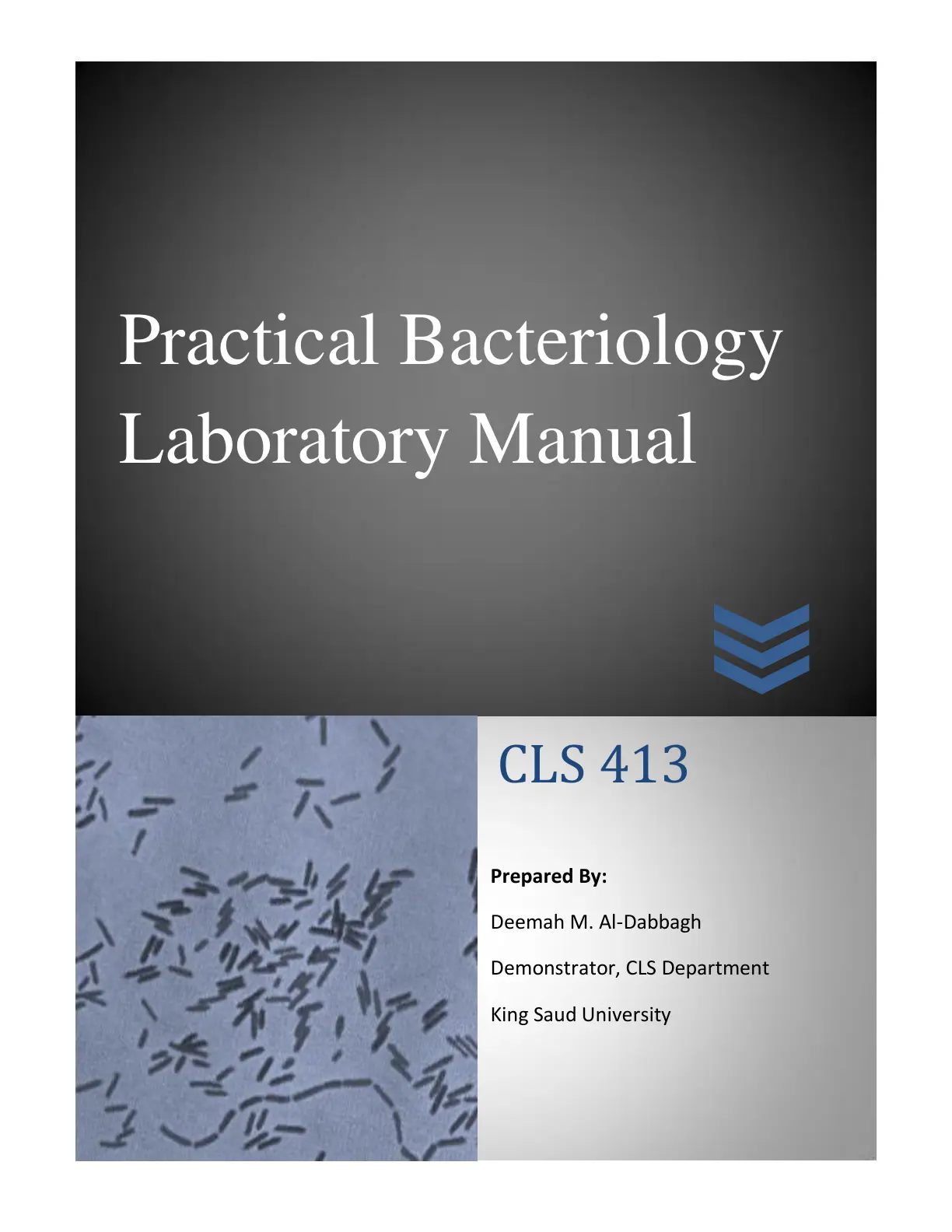 غلاف كتاب Practical Bacteriology Laboratory Manual