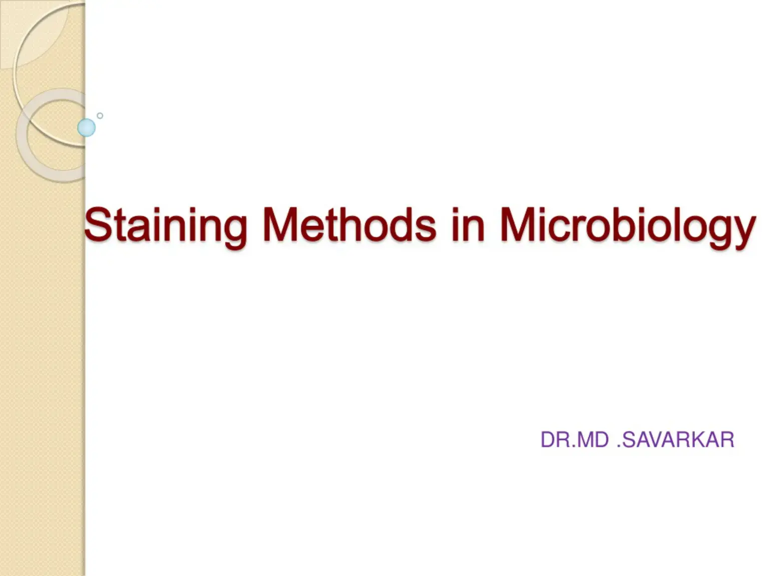 غلاف كتاب Staining Methods in Microbiology