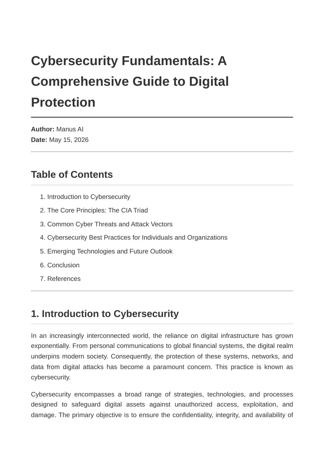 غلاف كتاب Cybersecurity Fundamentals: A Comprehensive Guide to Digital Protection