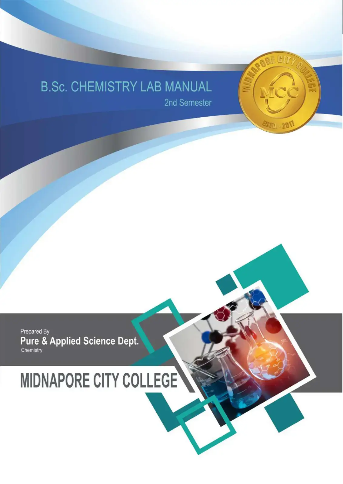غلاف كتاب B.Sc. Chemistry Lab Manual 2nd Semester