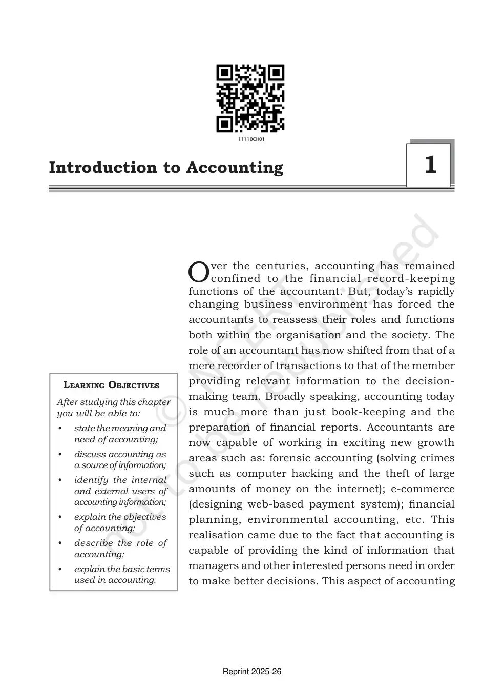 غلاف كتاب Introduction to Accounting