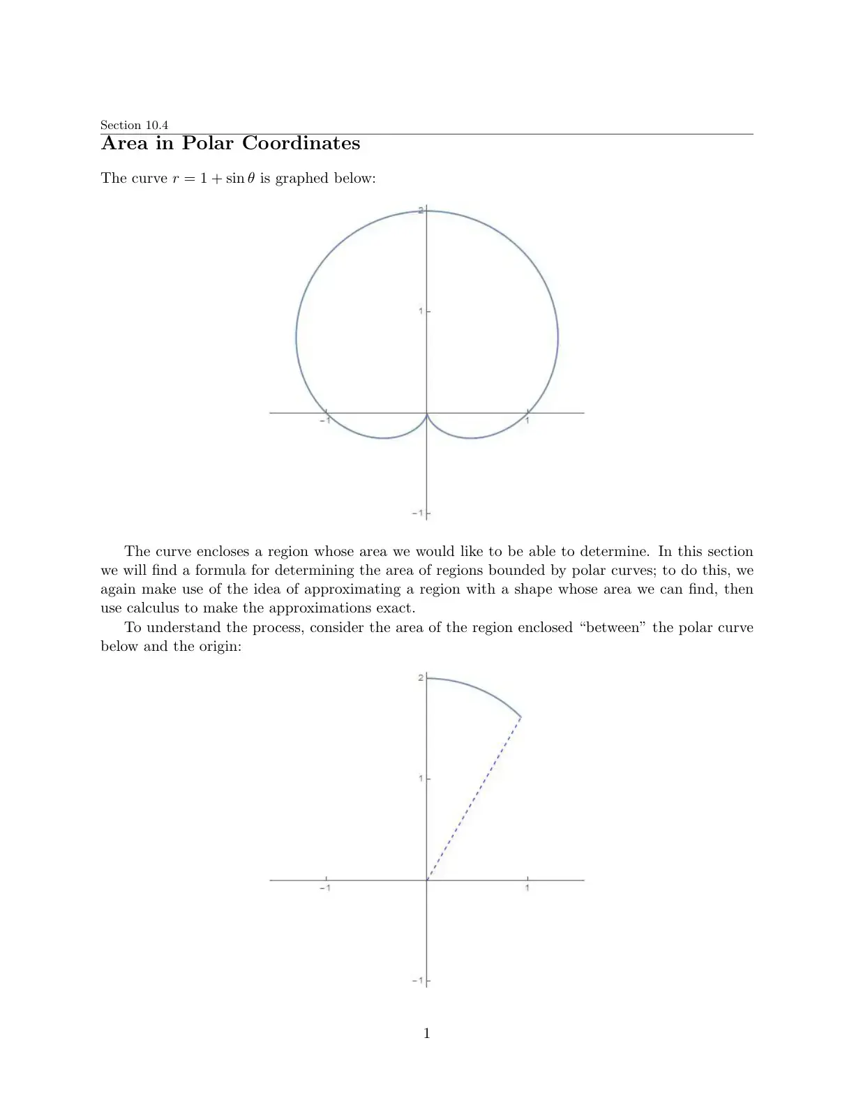 غلاف كتاب Area in Polar Coordinates