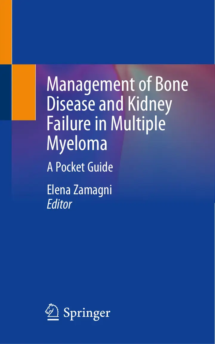 غلاف كتاب Management of Bone Disease and Kidney Failure in Multiple Myeloma