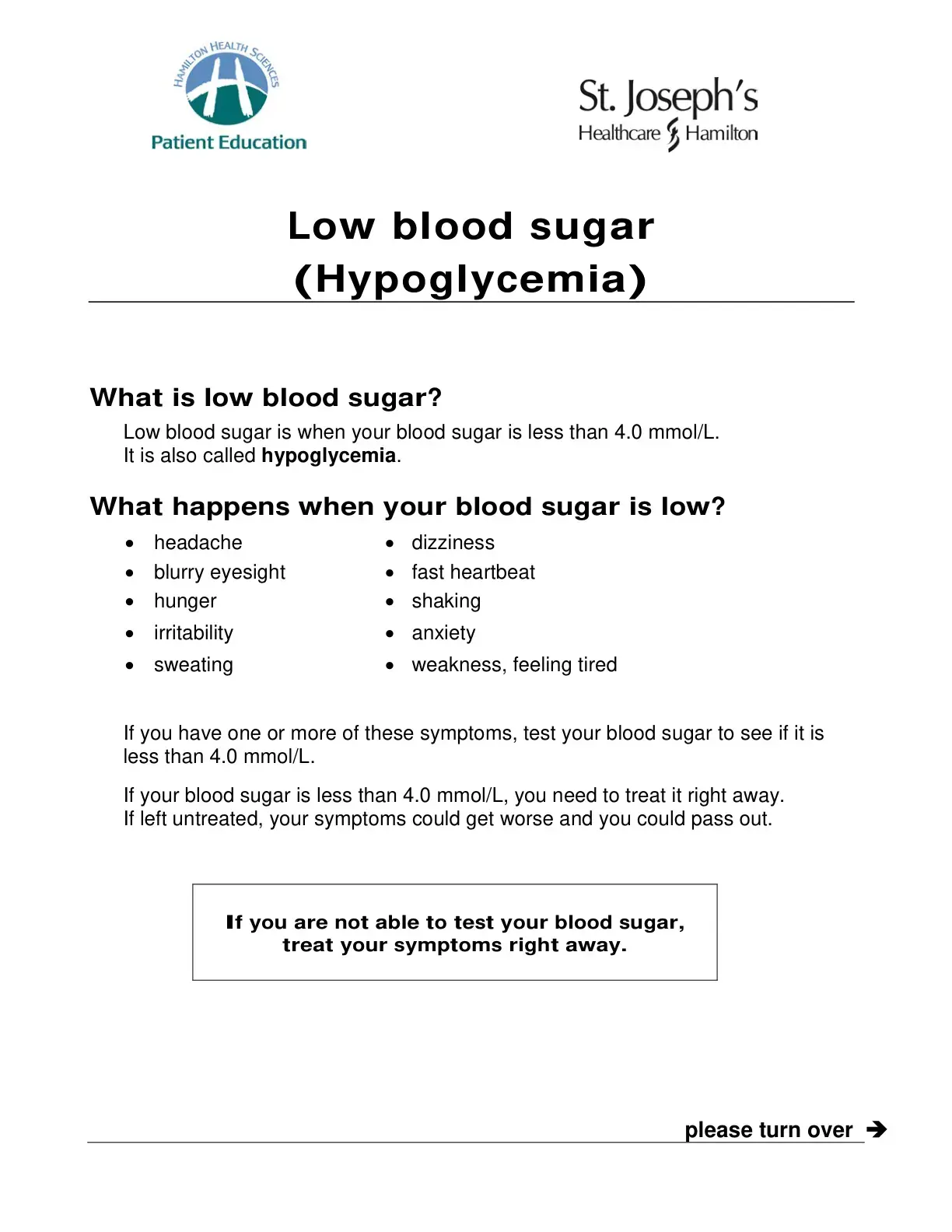 غلاف كتاب Low blood sugar (Hypoglycemia)