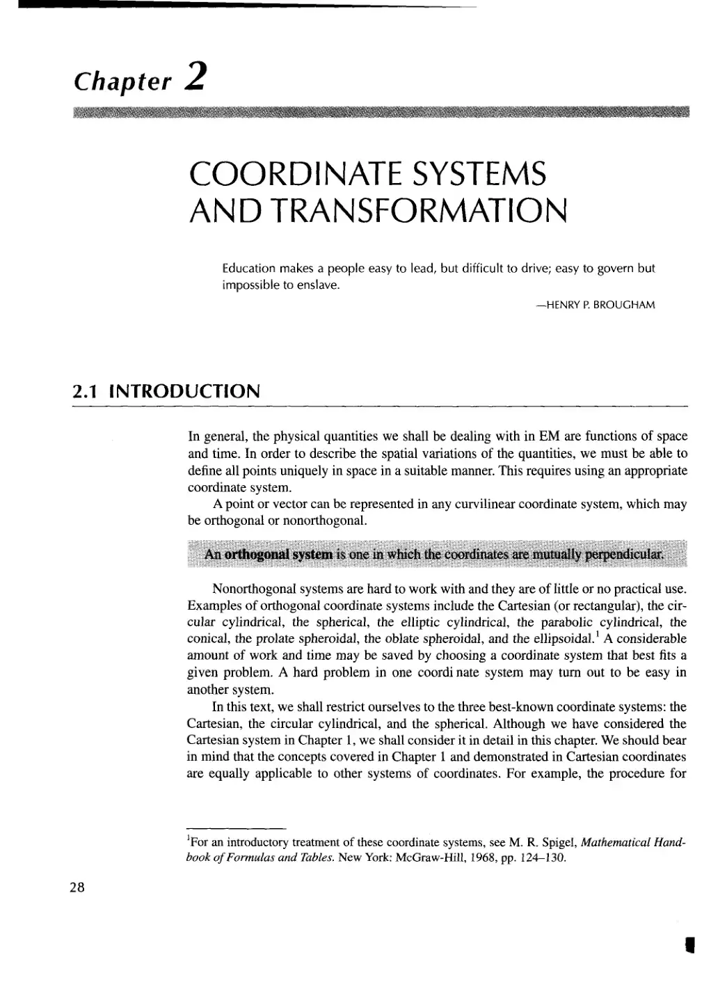 غلاف كتاب Coordinate Systems and Transformation