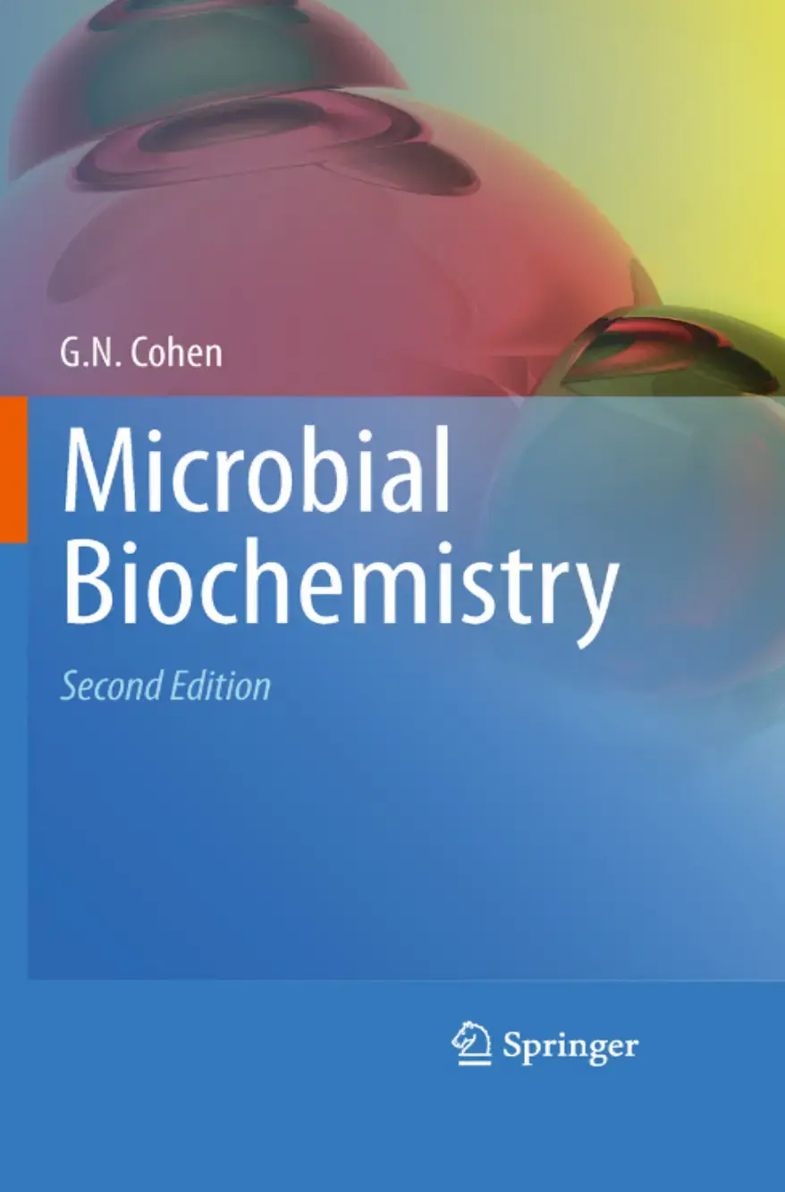 غلاف كتاب Microbial Biochemistry
