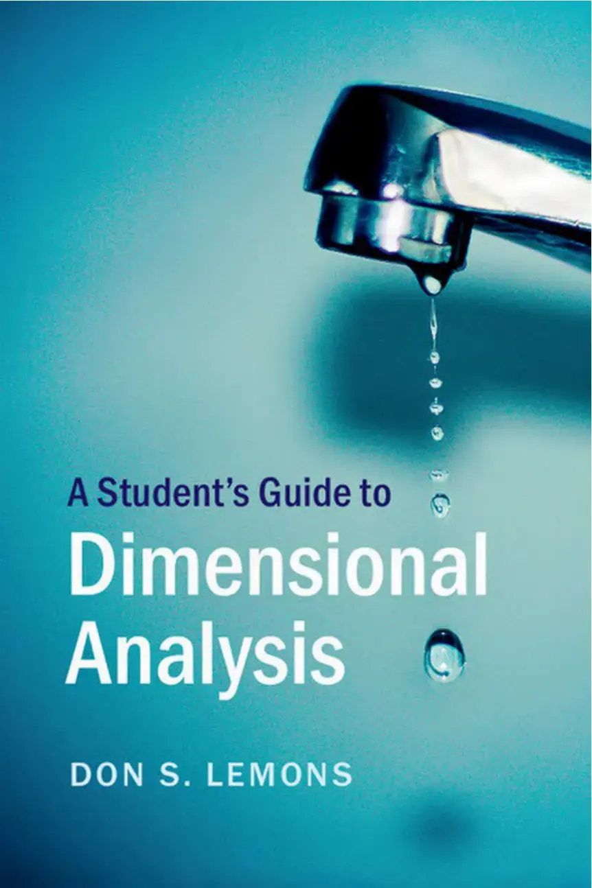 غلاف كتاب A Student's Guide to Dimensional Analysis