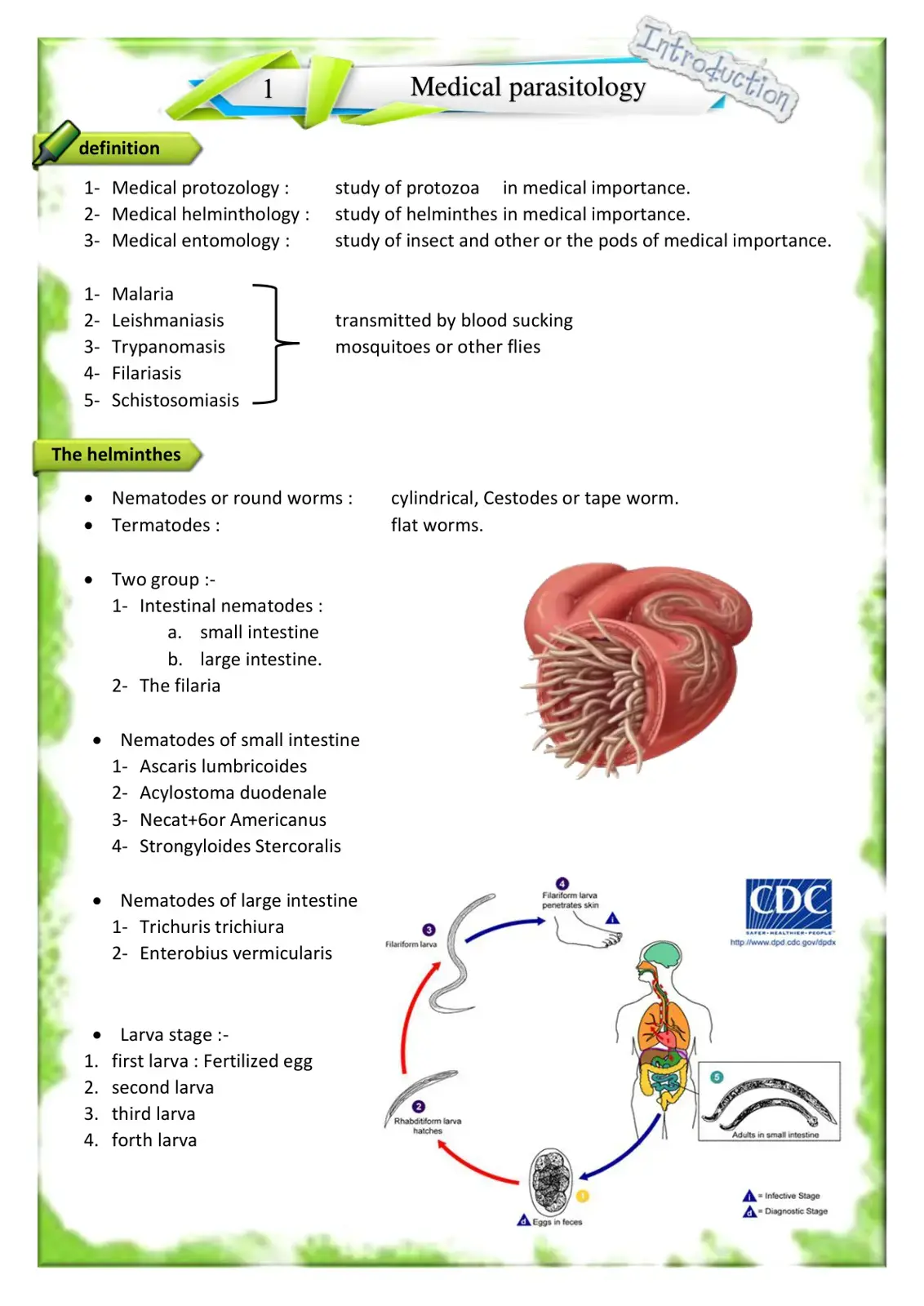 غلاف كتاب Medical parasitology