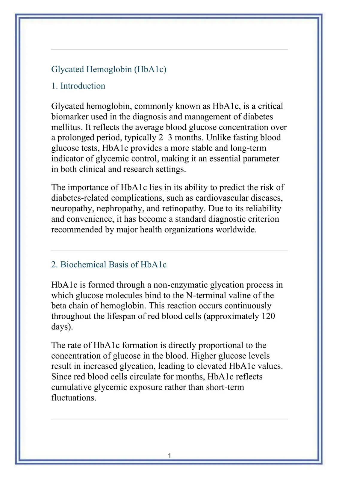 غلاف كتاب Glycated Hemoglobin (HbA1c)