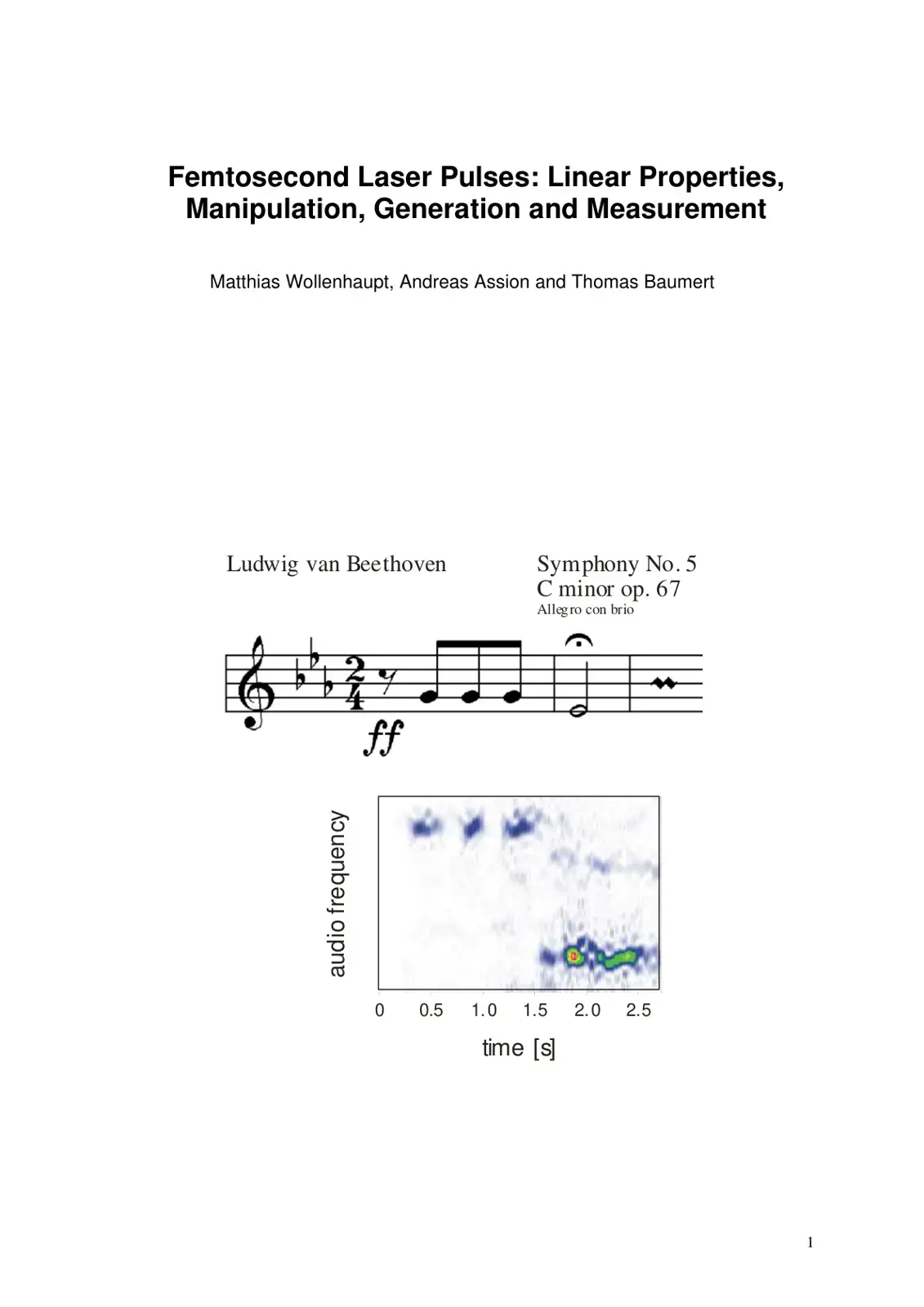 غلاف كتاب Femtosecond Laser Pulses: Linear Properties, Manipulation, Generation and Measurement