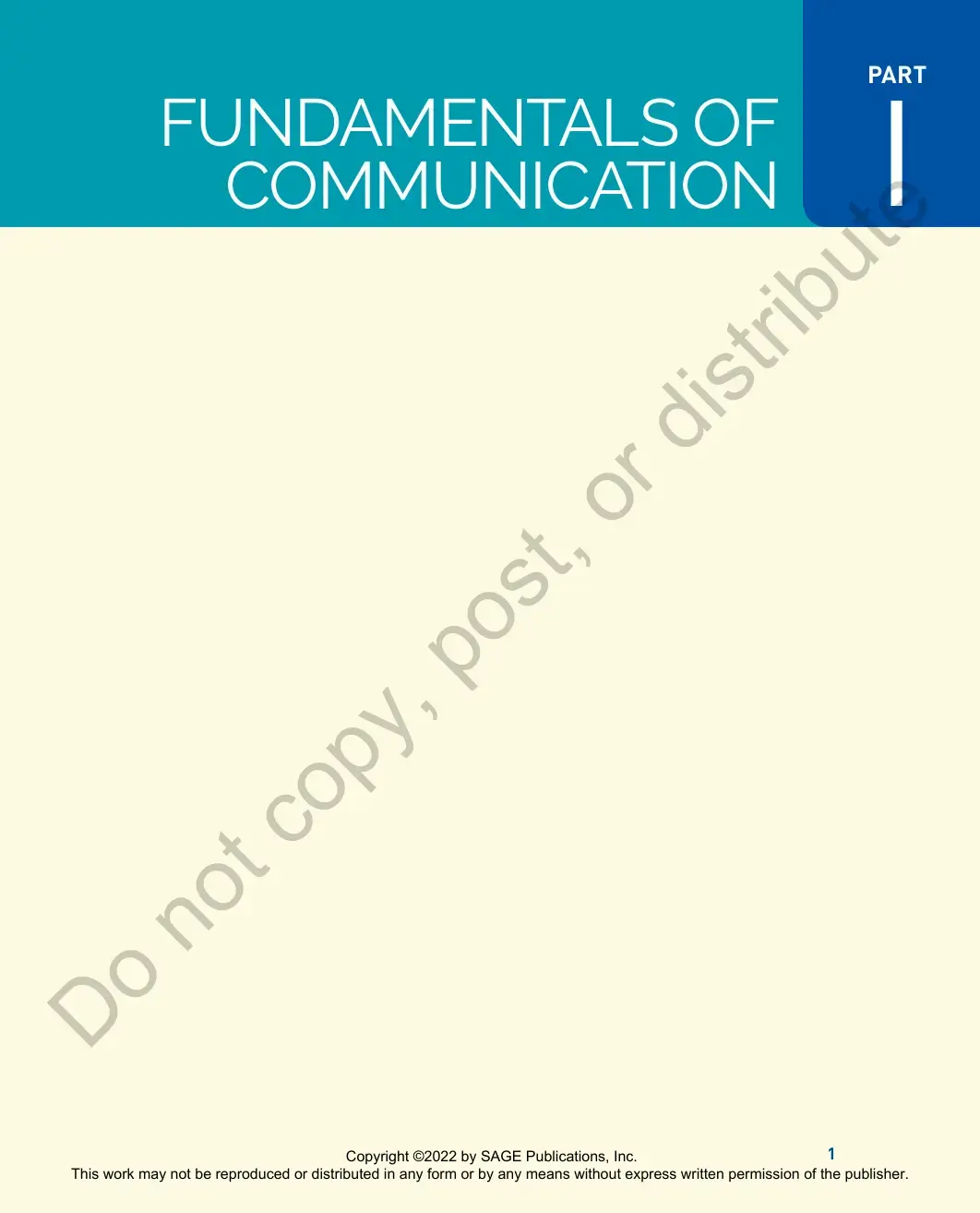 غلاف كتاب FUNDAMENTALS OF COMMUNICATION