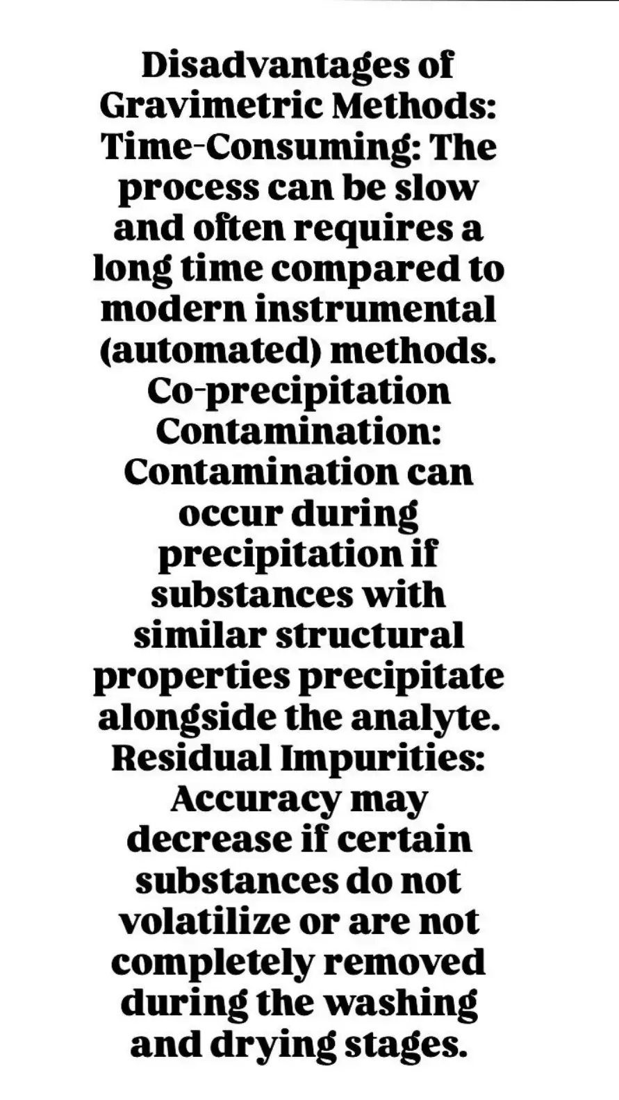 غلاف كتاب Disadvantages of Gravimetric Methods