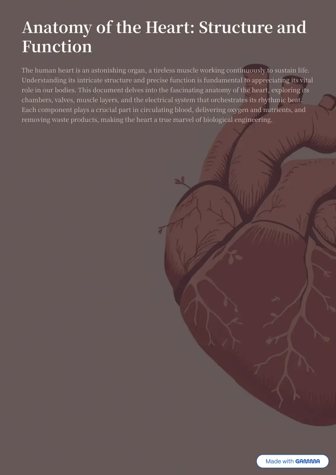 غلاف كتاب Anatomy of the Heart: Structure and Function