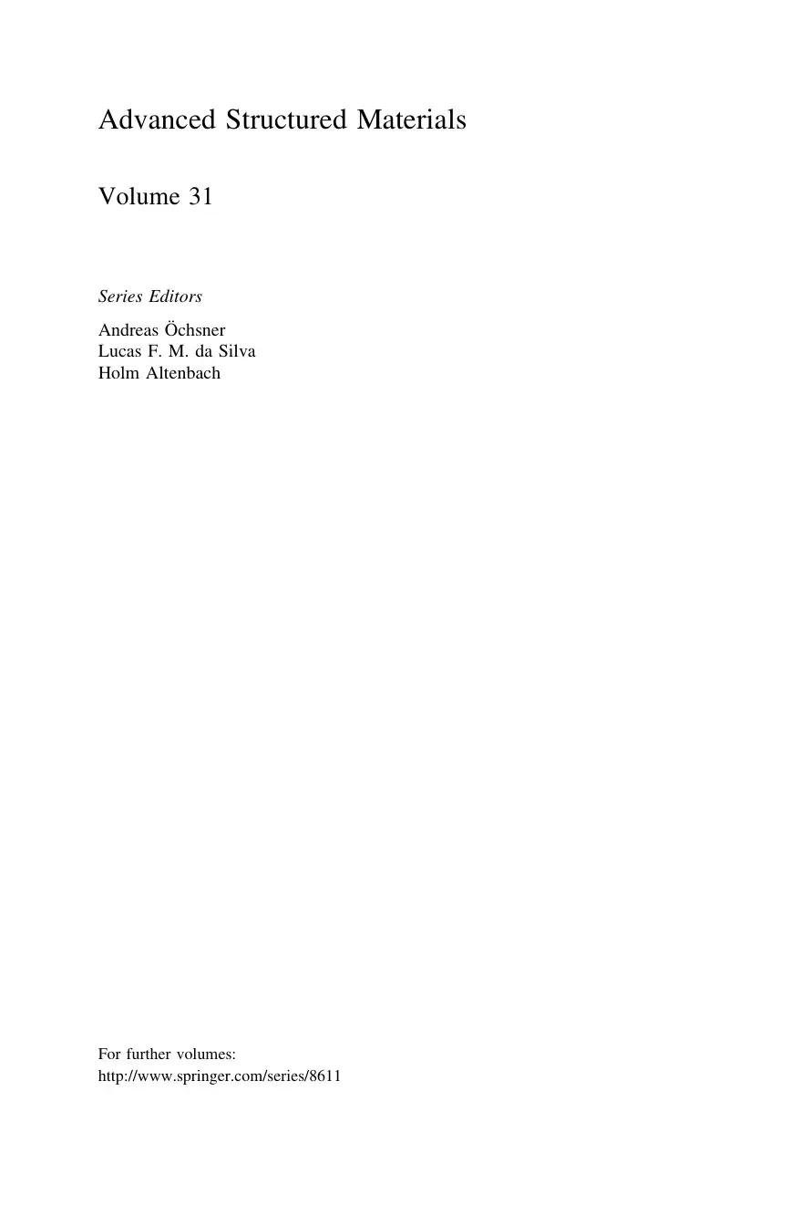غلاف كتاب Advanced Structured Materials Volume 31