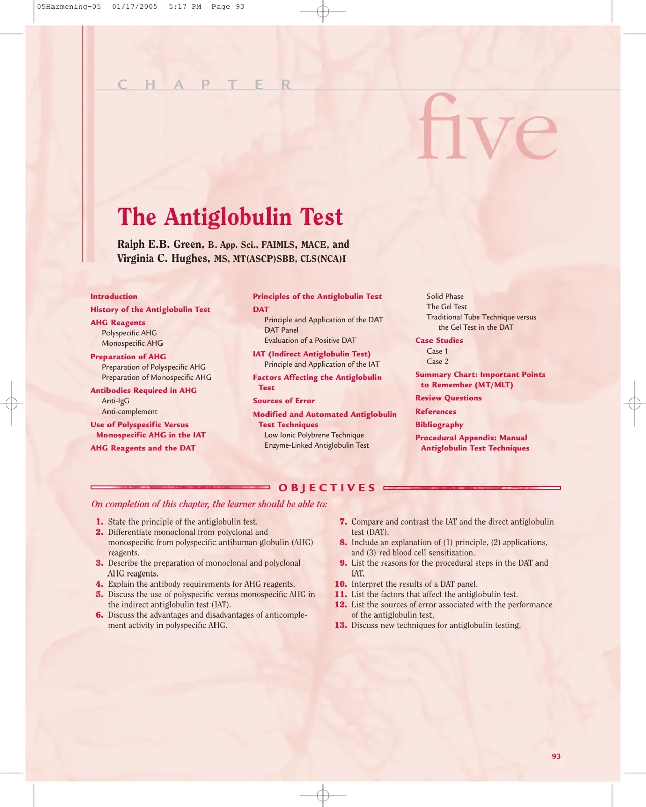 غلاف كتاب The Antiglobulin Test