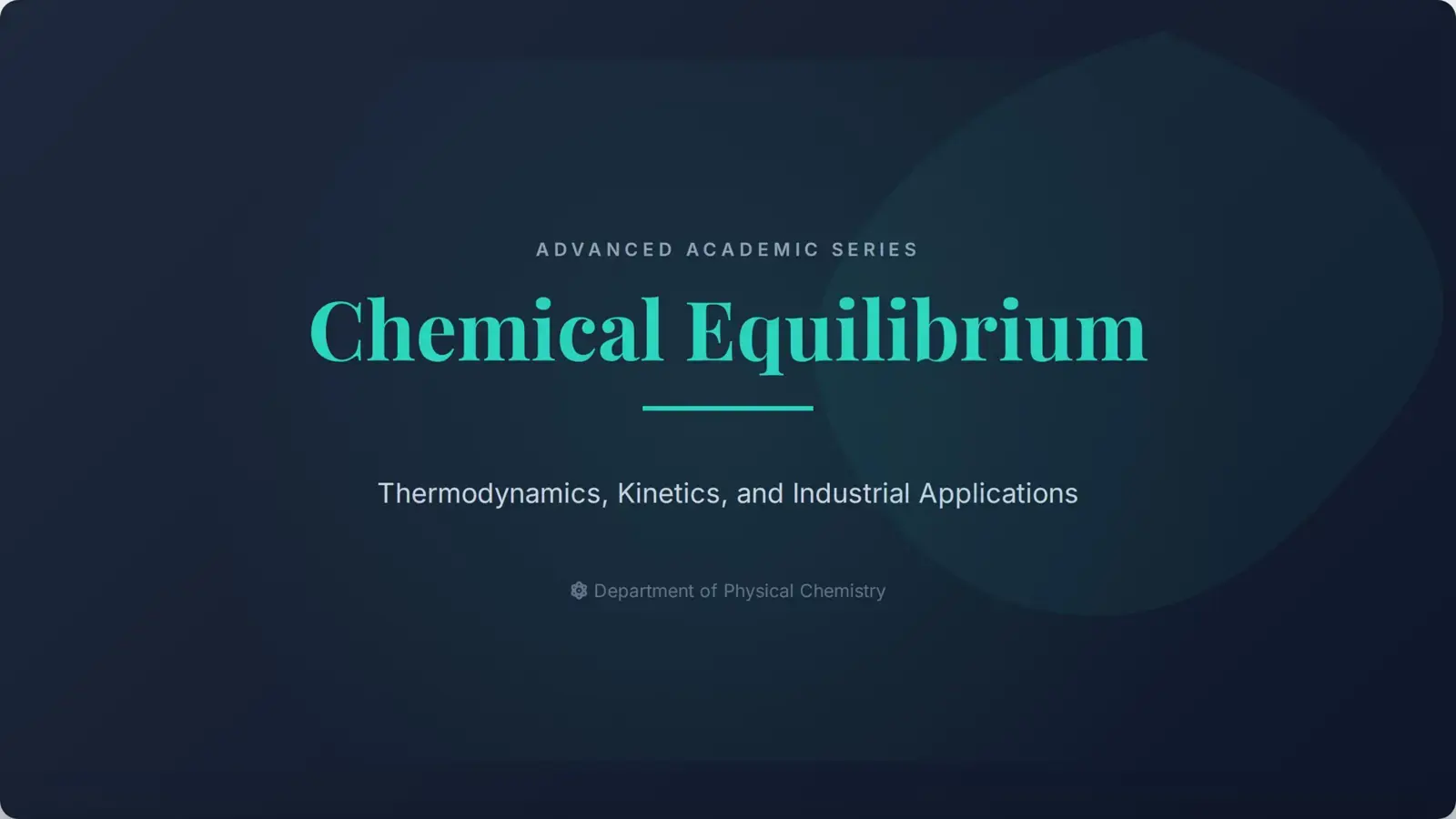 غلاف كتاب Chemical Equilibrium: Thermodynamics, Kinetics, and Industrial Applications