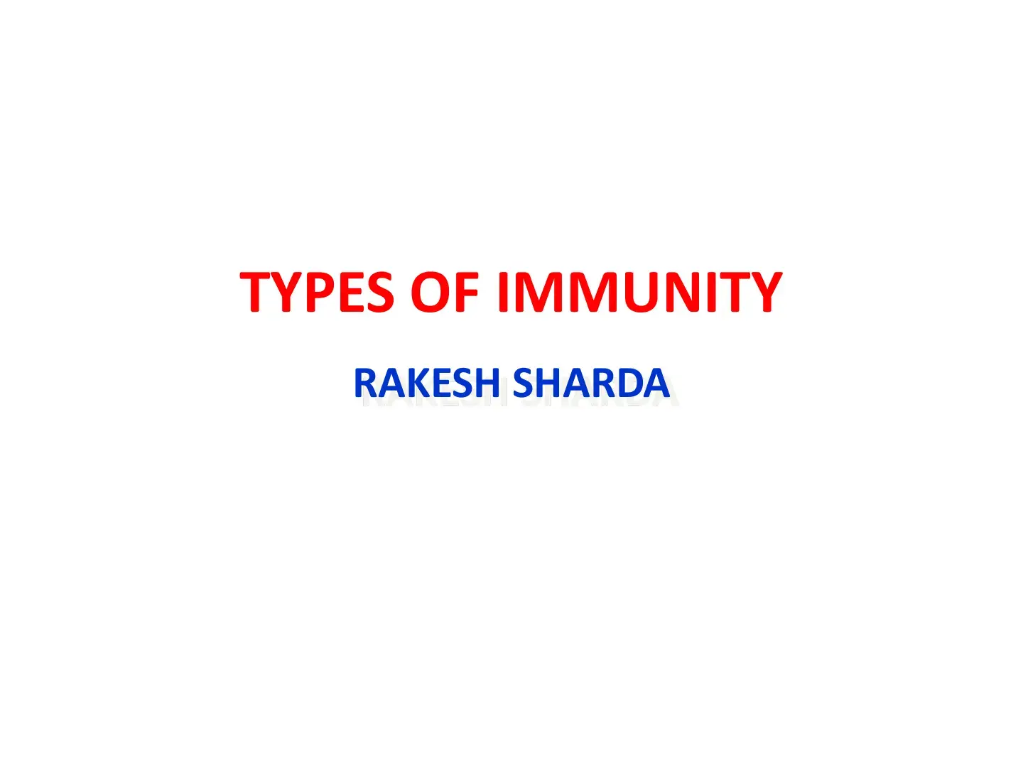 غلاف كتاب TYPES OF IMMUNITY