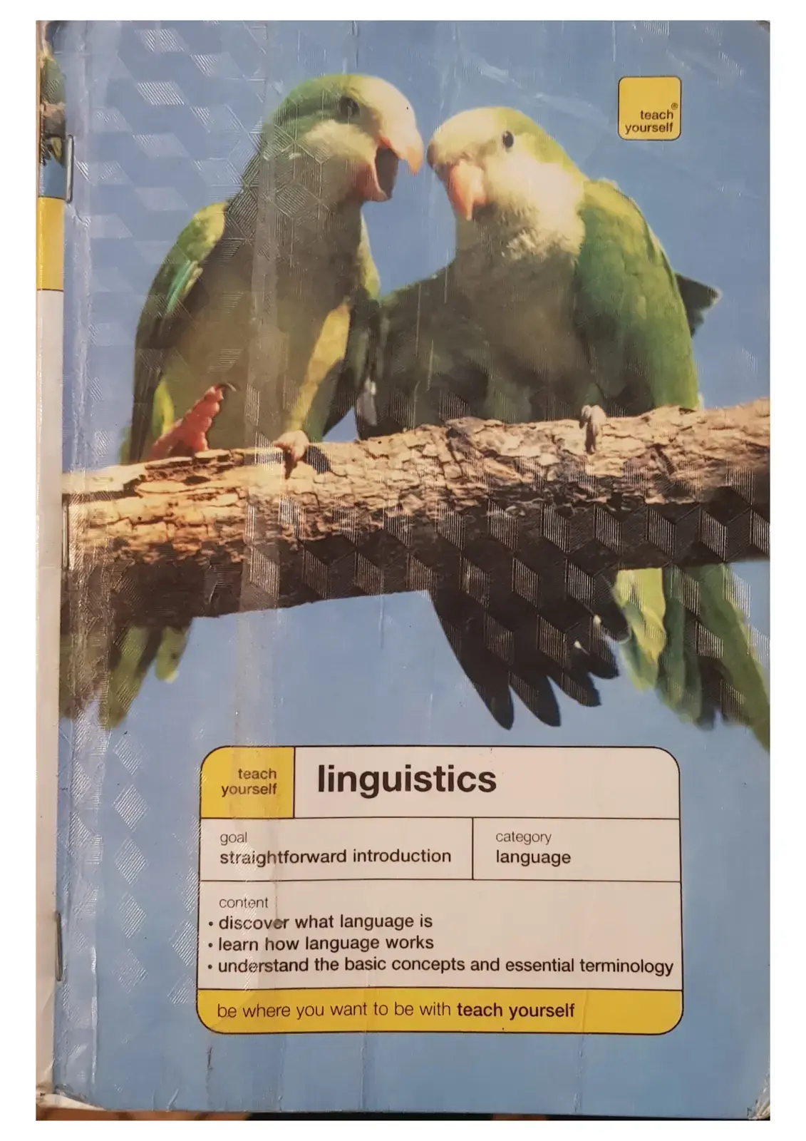 غلاف كتاب teach yourself linguistics