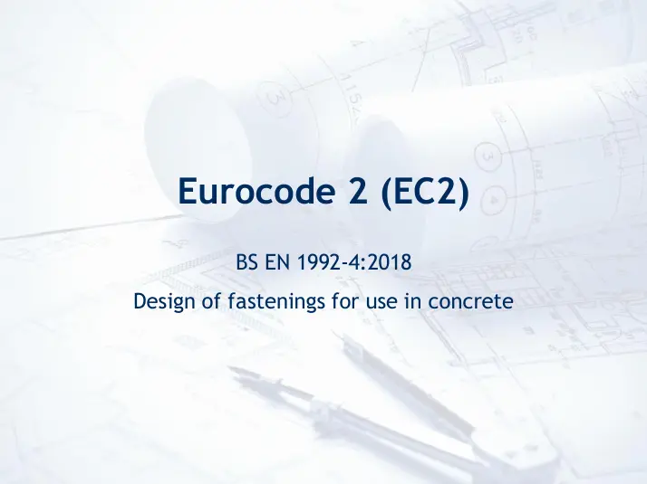 غلاف كتاب Eurocode 2 (EC2) - Design of fastenings for use in concrete