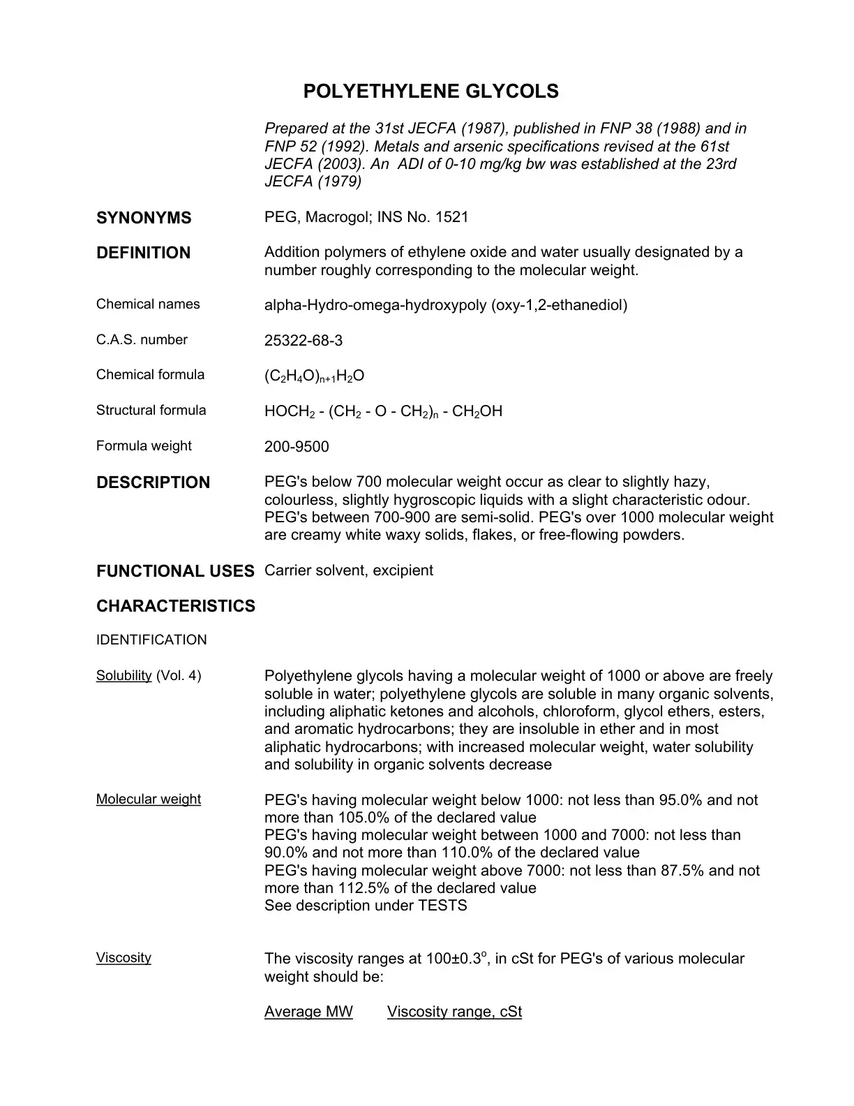 غلاف كتاب POLYETHYLENE GLYCOLS