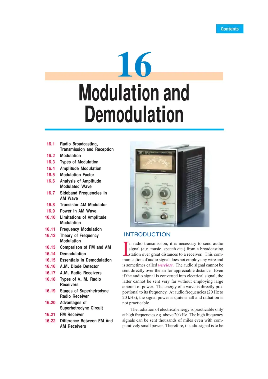 غلاف كتاب Modulation and Demodulation
