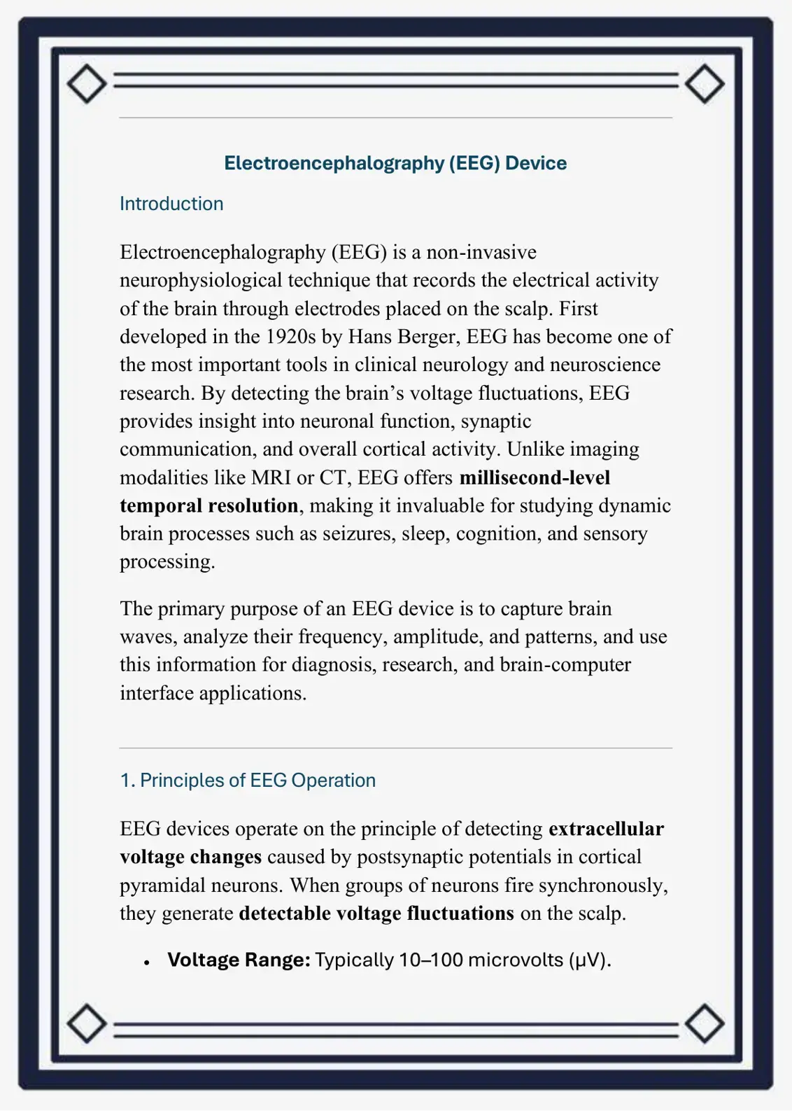 غلاف كتاب Electroencephalography (EEG) Device
