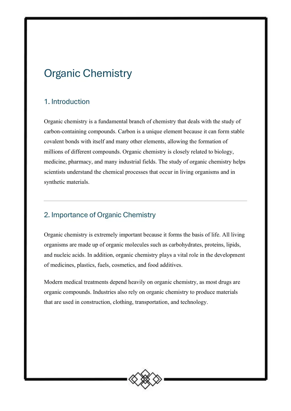 غلاف كتاب Organic Chemistry