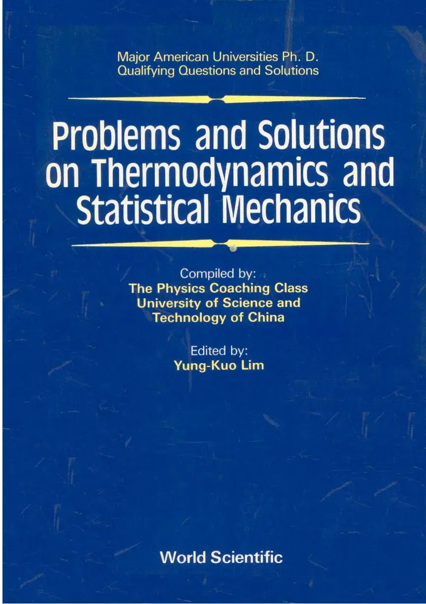 غلاف كتاب Problems and Solutions on Thermodynamics and Statistical Mechanics