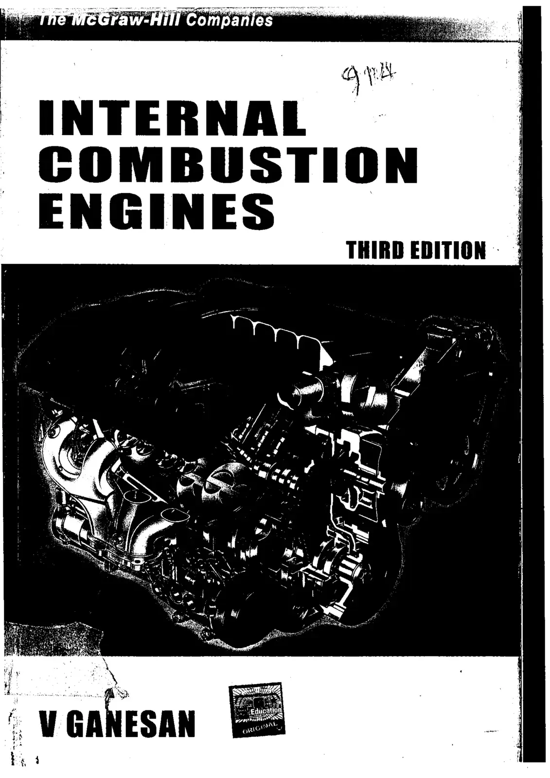 غلاف كتاب INTERNAL COMBUSTION ENGINES