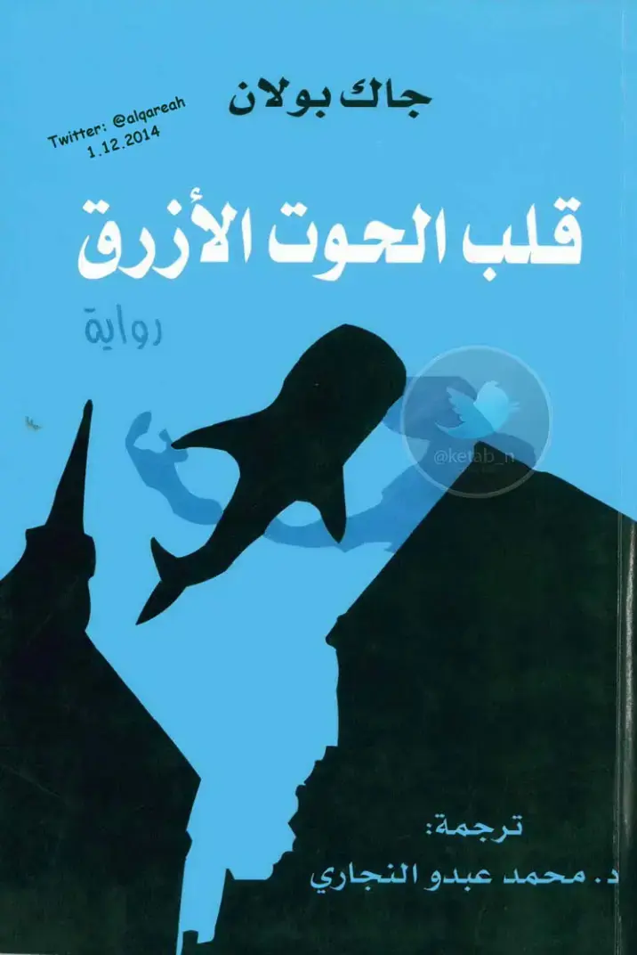 غلاف كتاب قلب الحوت الأزرق