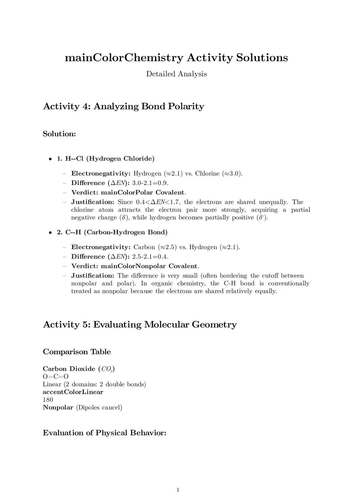غلاف كتاب Chemistry Activity Solutions