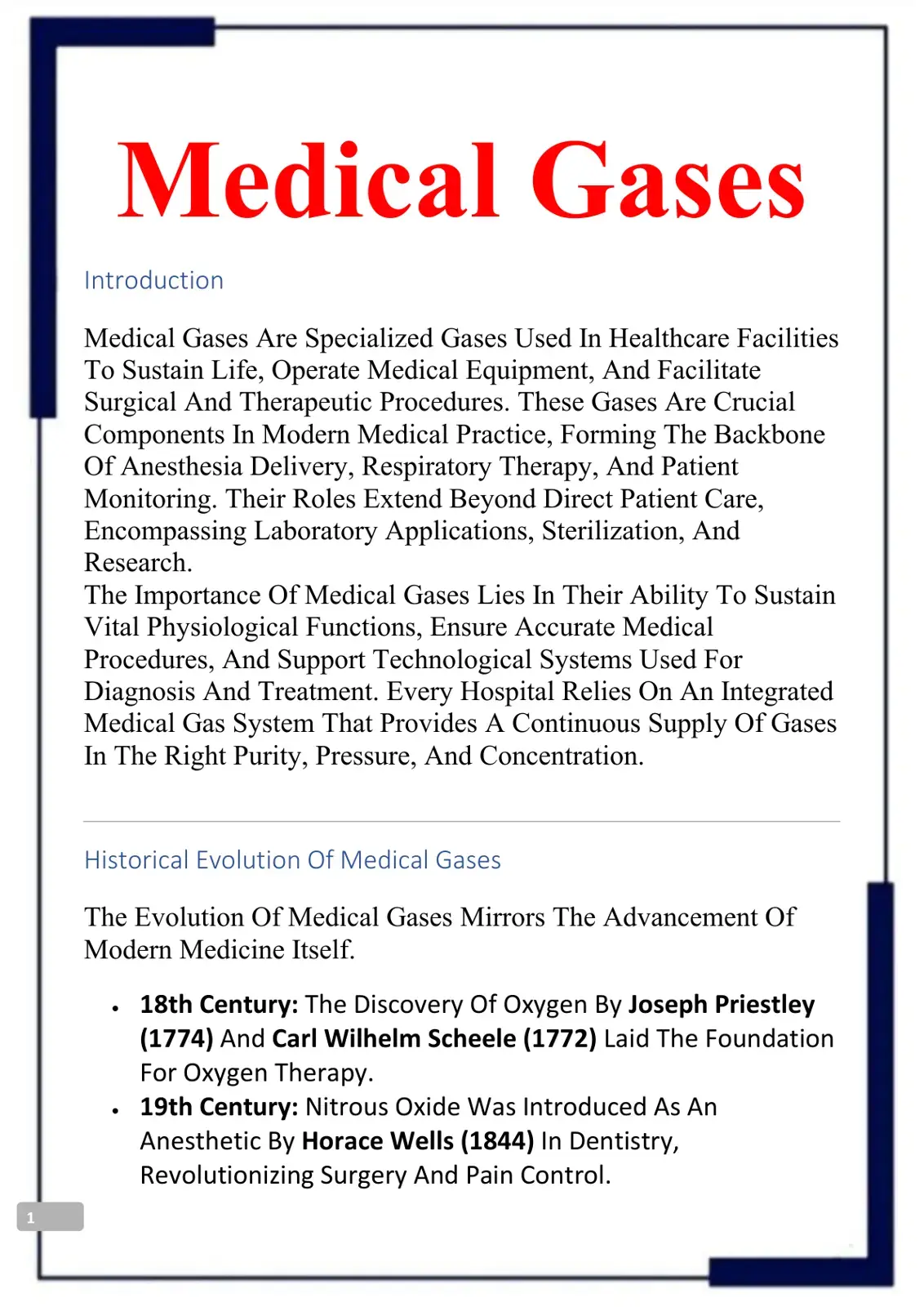 غلاف كتاب Medical Gases