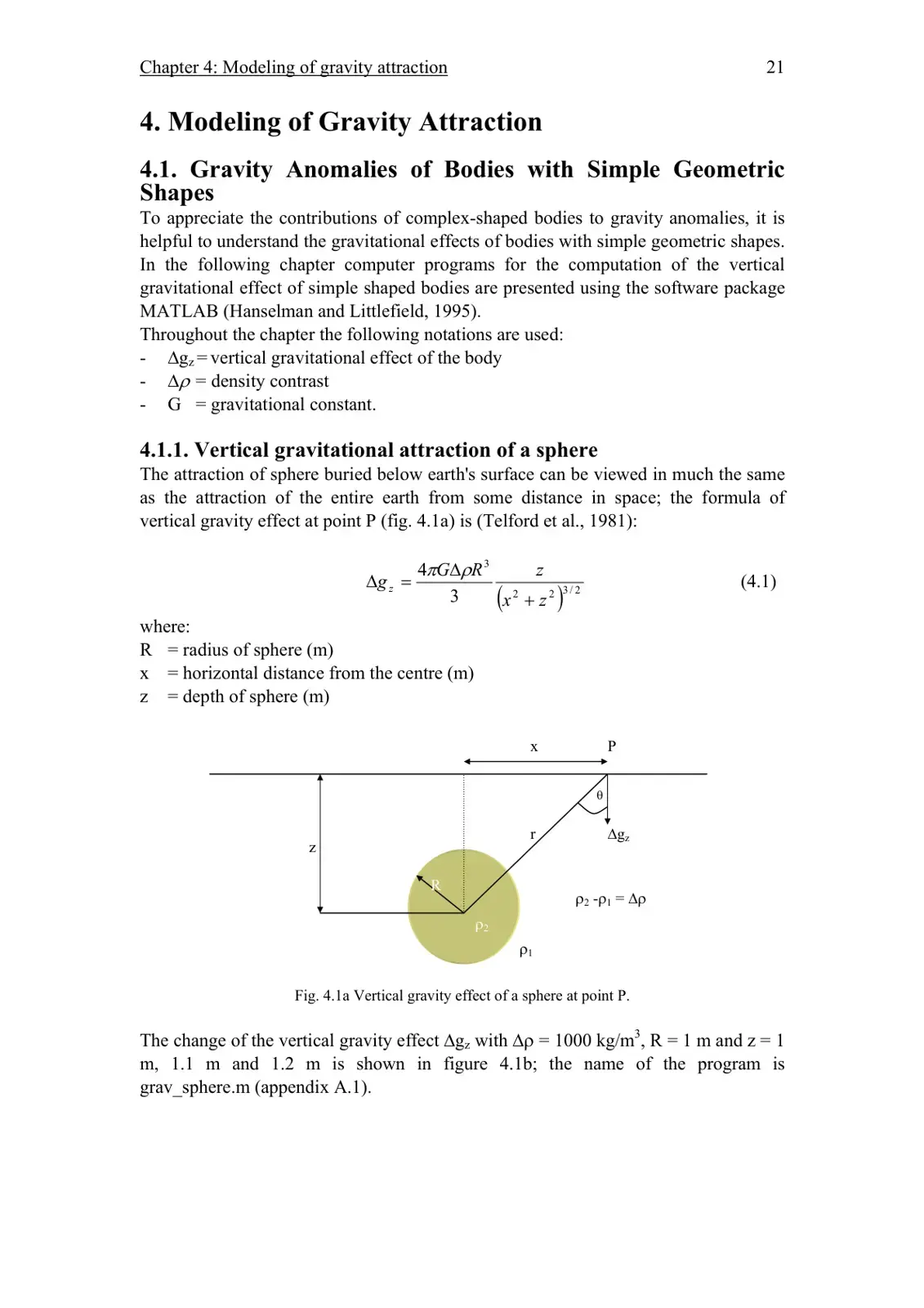 غلاف كتاب Modeling of Gravity Attraction