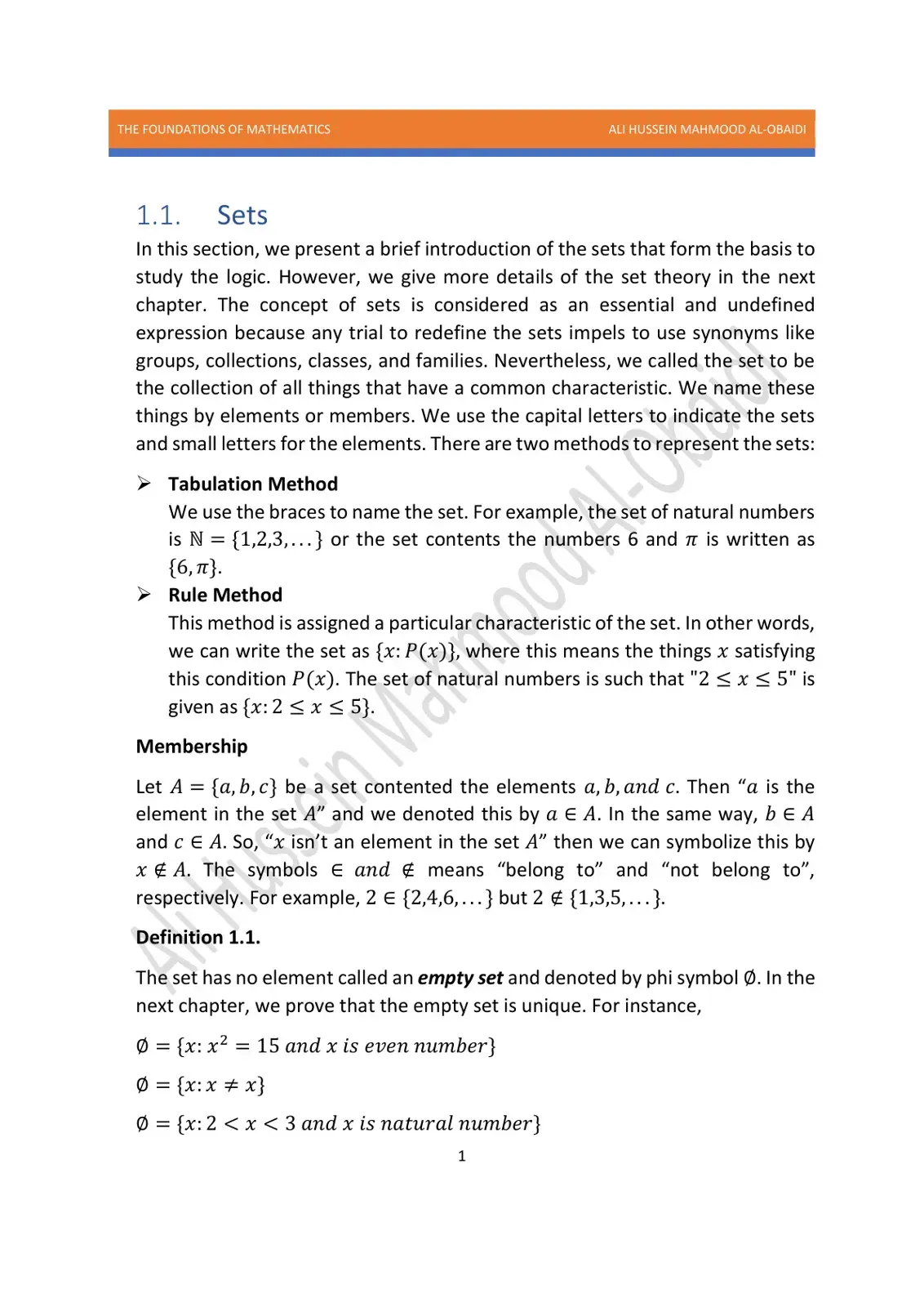 غلاف كتاب The Foundations of Mathematics