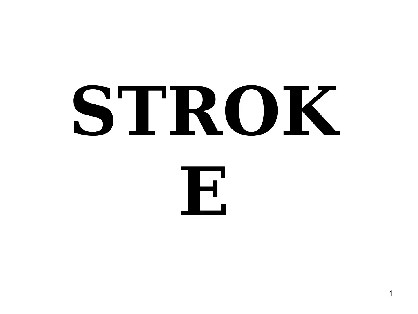 غلاف كتاب STROKE