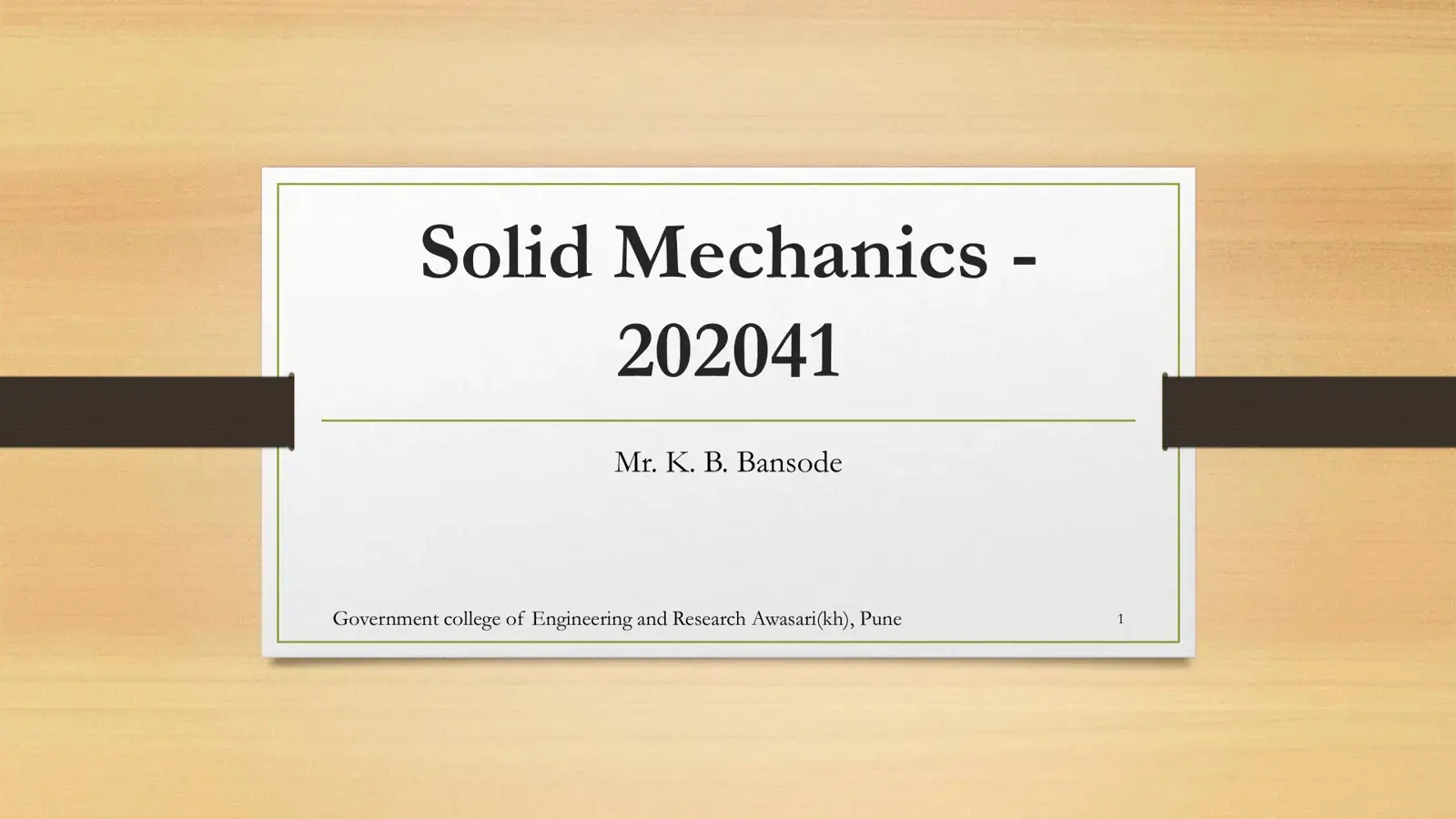 غلاف كتاب Solid Mechanics