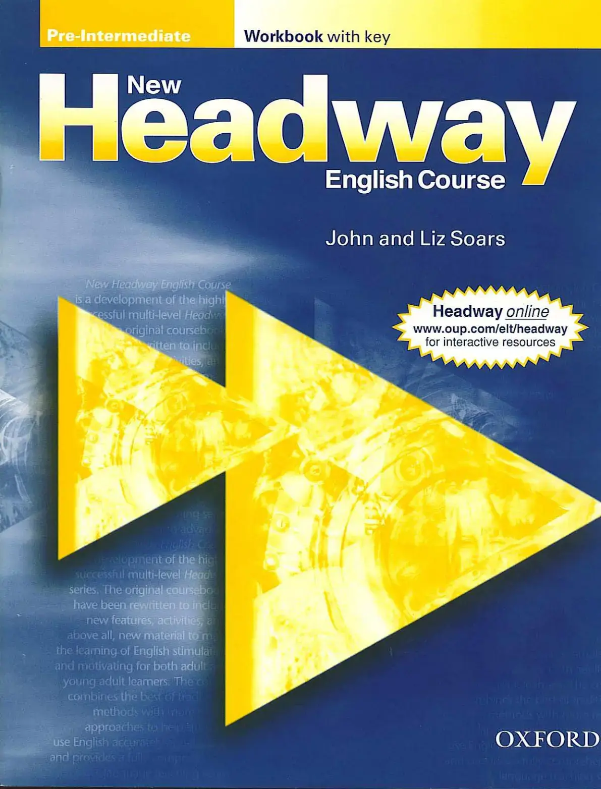 غلاف كتاب Pre-Intermediate Workbook with Key Headway