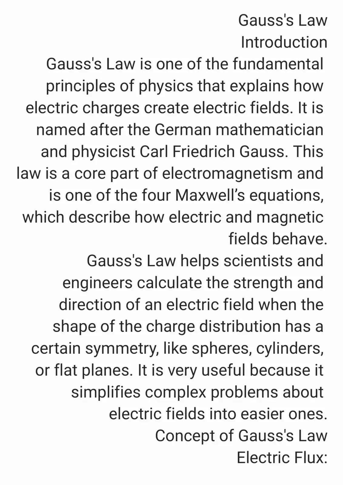 غلاف كتاب Gauss's Law