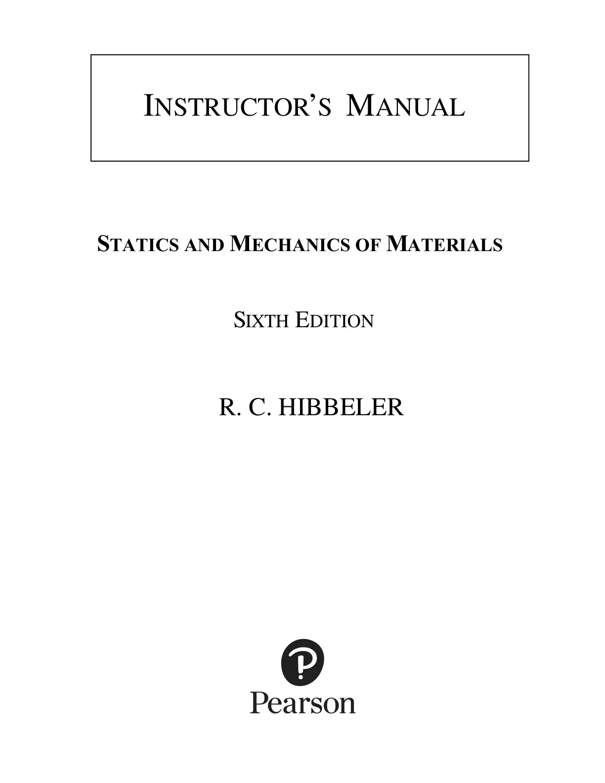 غلاف كتاب STATICS AND MECHANICS OF MATERIALS