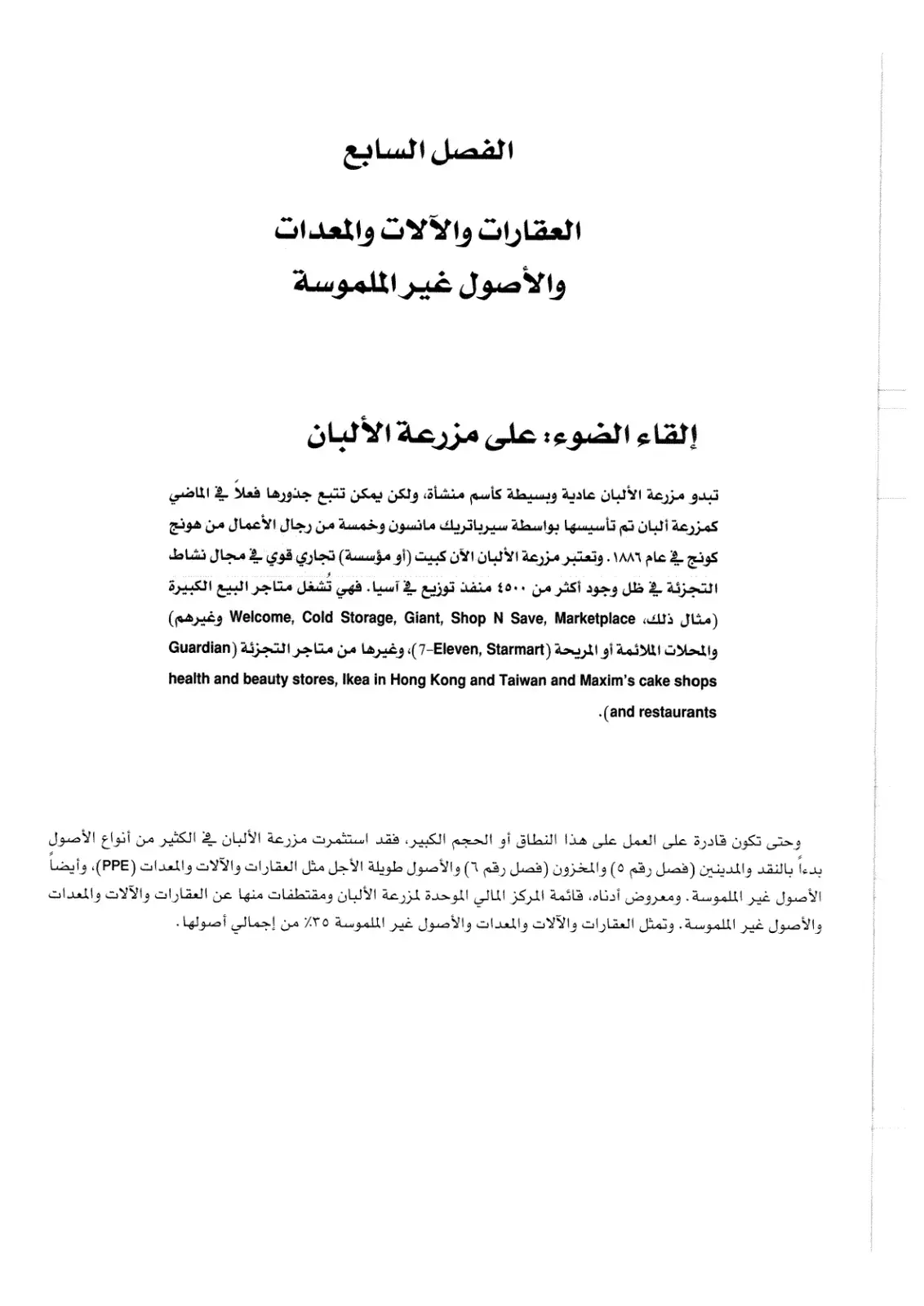 غلاف كتاب العقارات والآلات والمعدات والأصول غير الملموسة