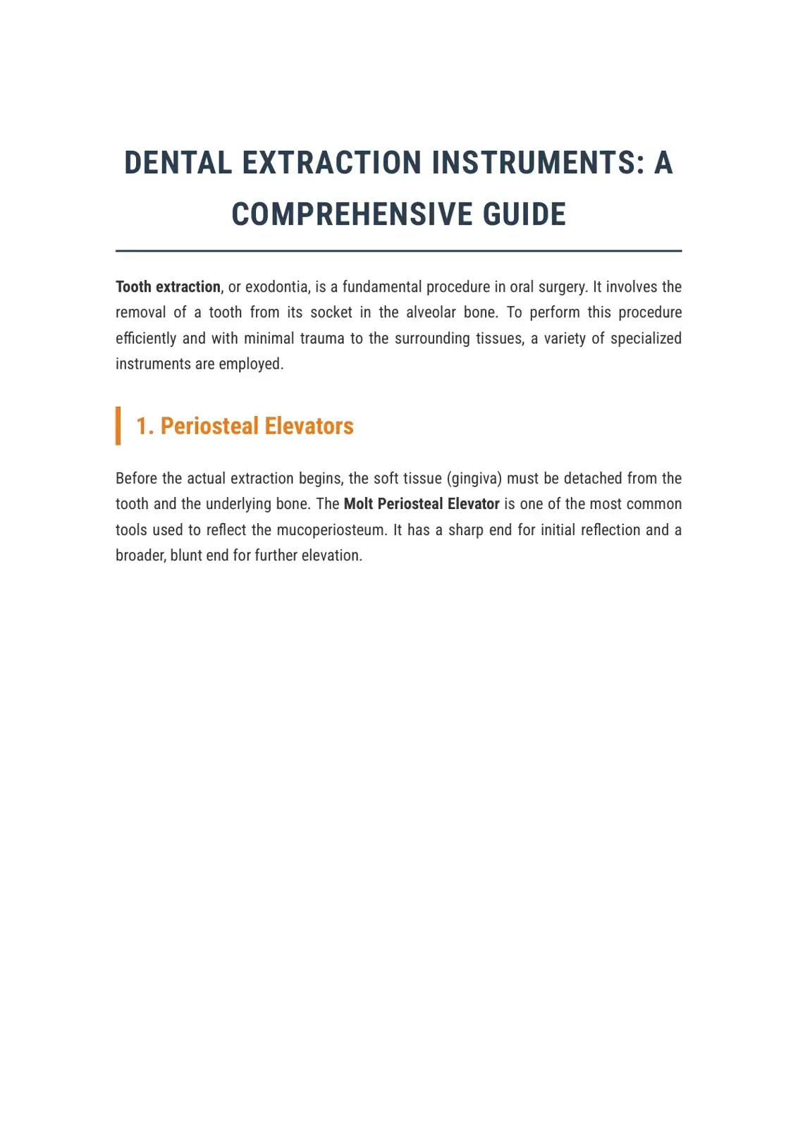 غلاف كتاب DENTAL EXTRACTION INSTRUMENTS: A COMPREHENSIVE GUIDE