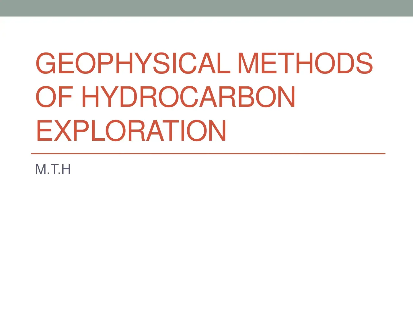 غلاف كتاب Geophysical Methods of Hydrocarbon Exploration