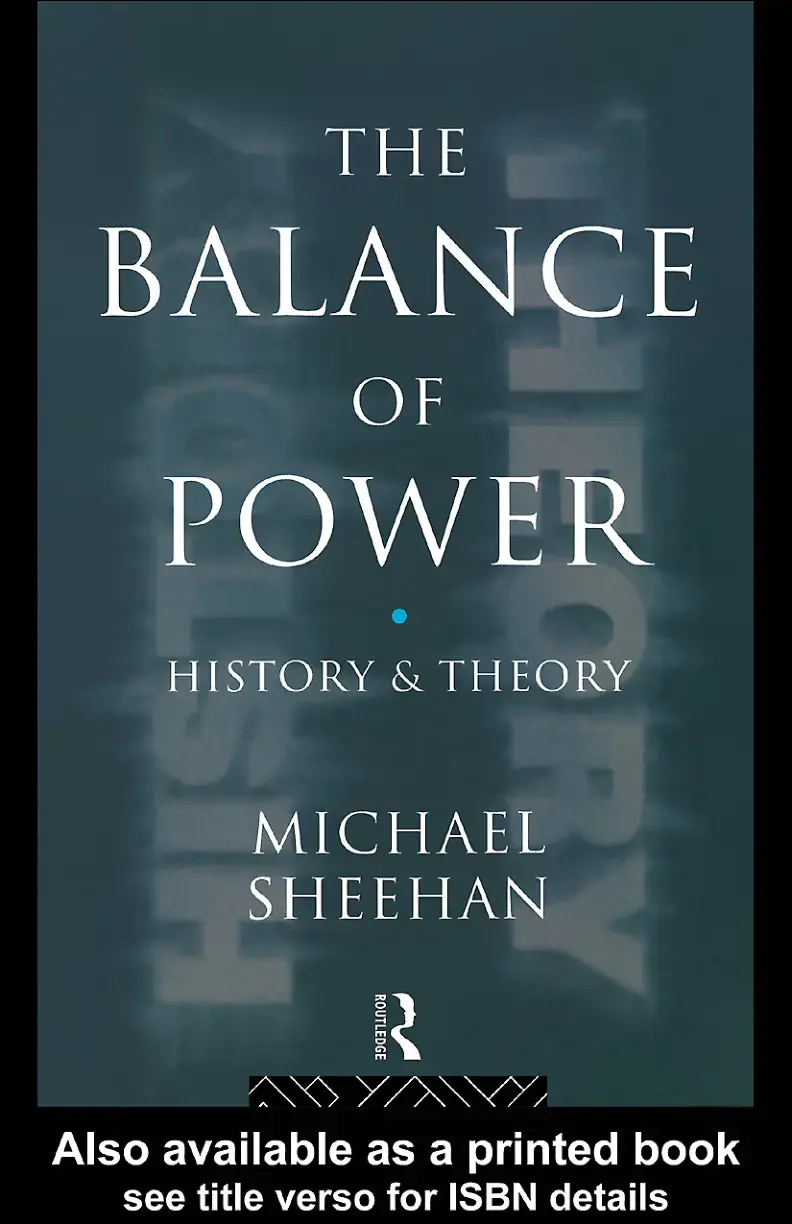 غلاف كتاب THE BALANCE OF POWER HISTORY & THEORY